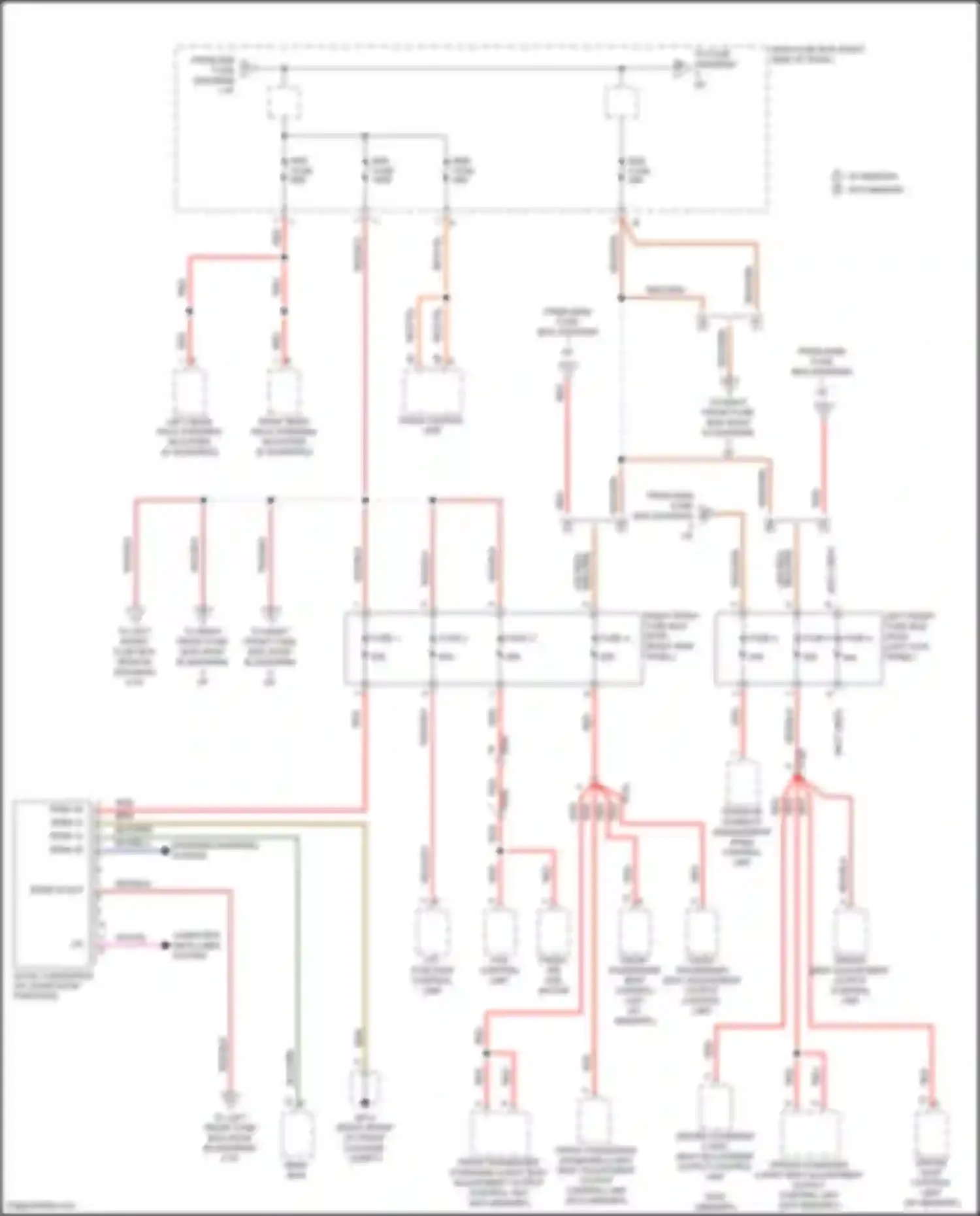 Wiring diagram driver standard 4-way seat adjustment output control unit for Porsche 911 Targa 4 991 facelift (2015-2019) (3 of 3)