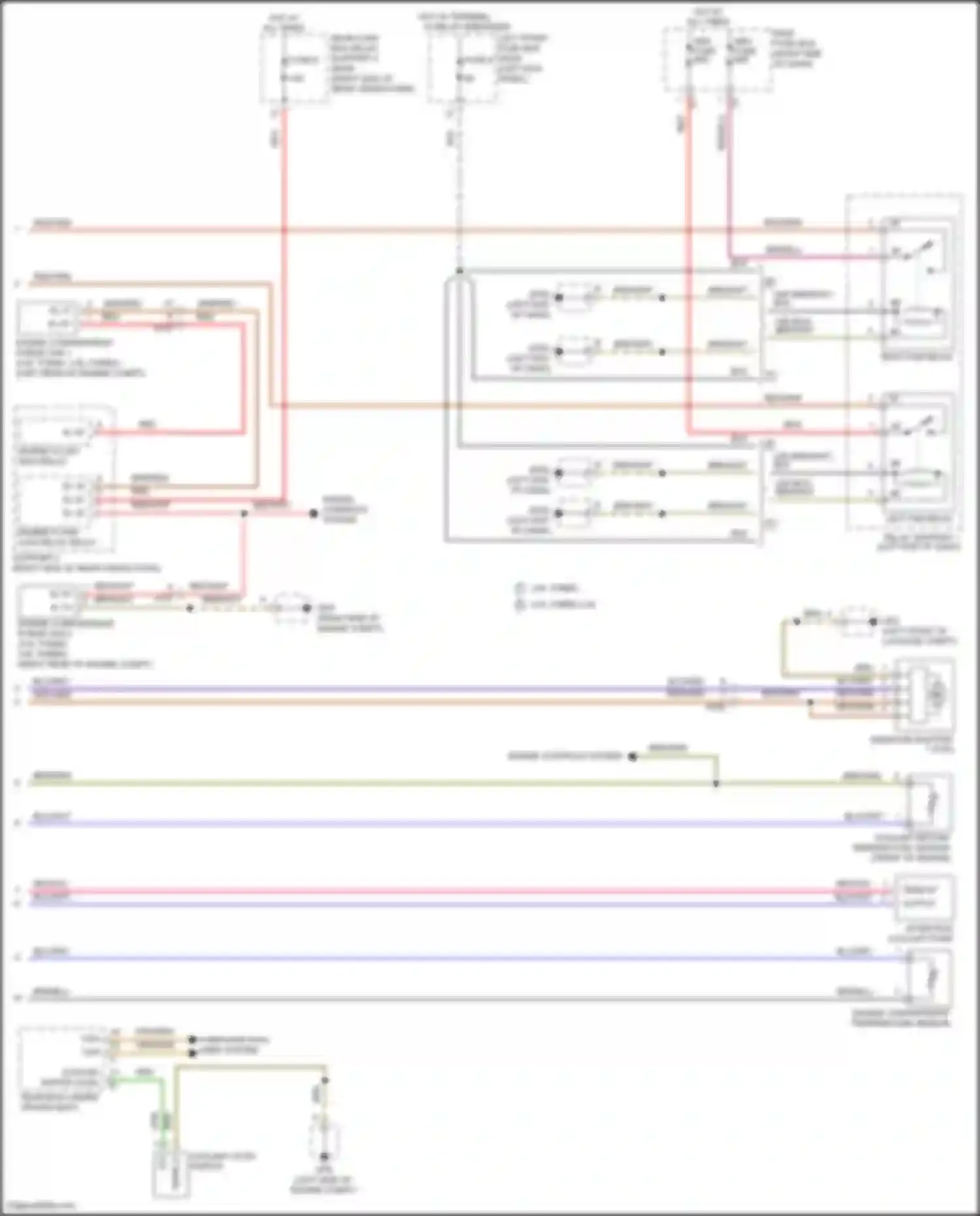 Wiring diagram engine compartment temperature sensor for Porsche 911 Targa 4 991 facelift (2015-2019) (1 of 5)