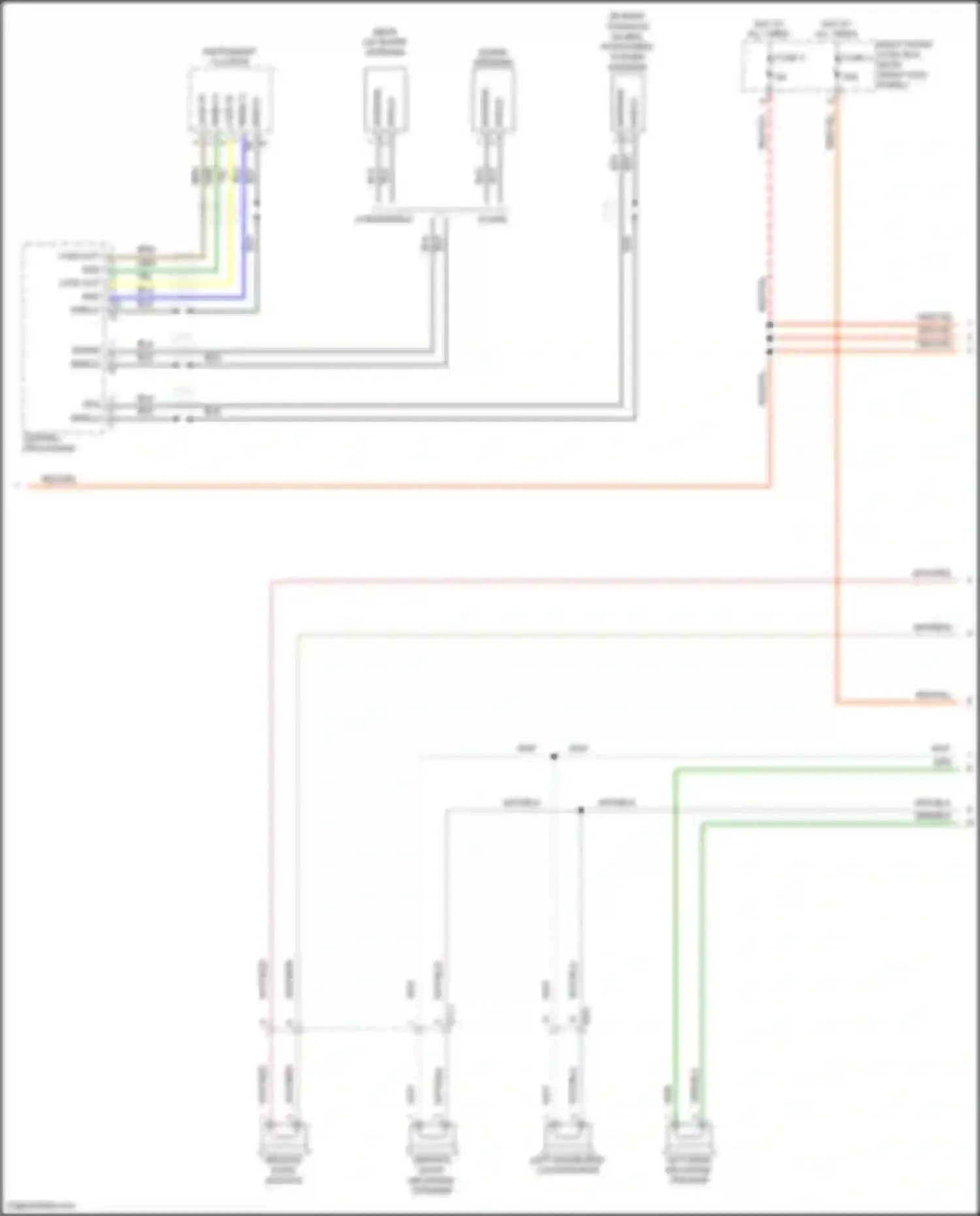 Wiring diagram global positioning system antenna for Porsche 911 Targa 4 991 facelift (2015-2019) (2 of 8)