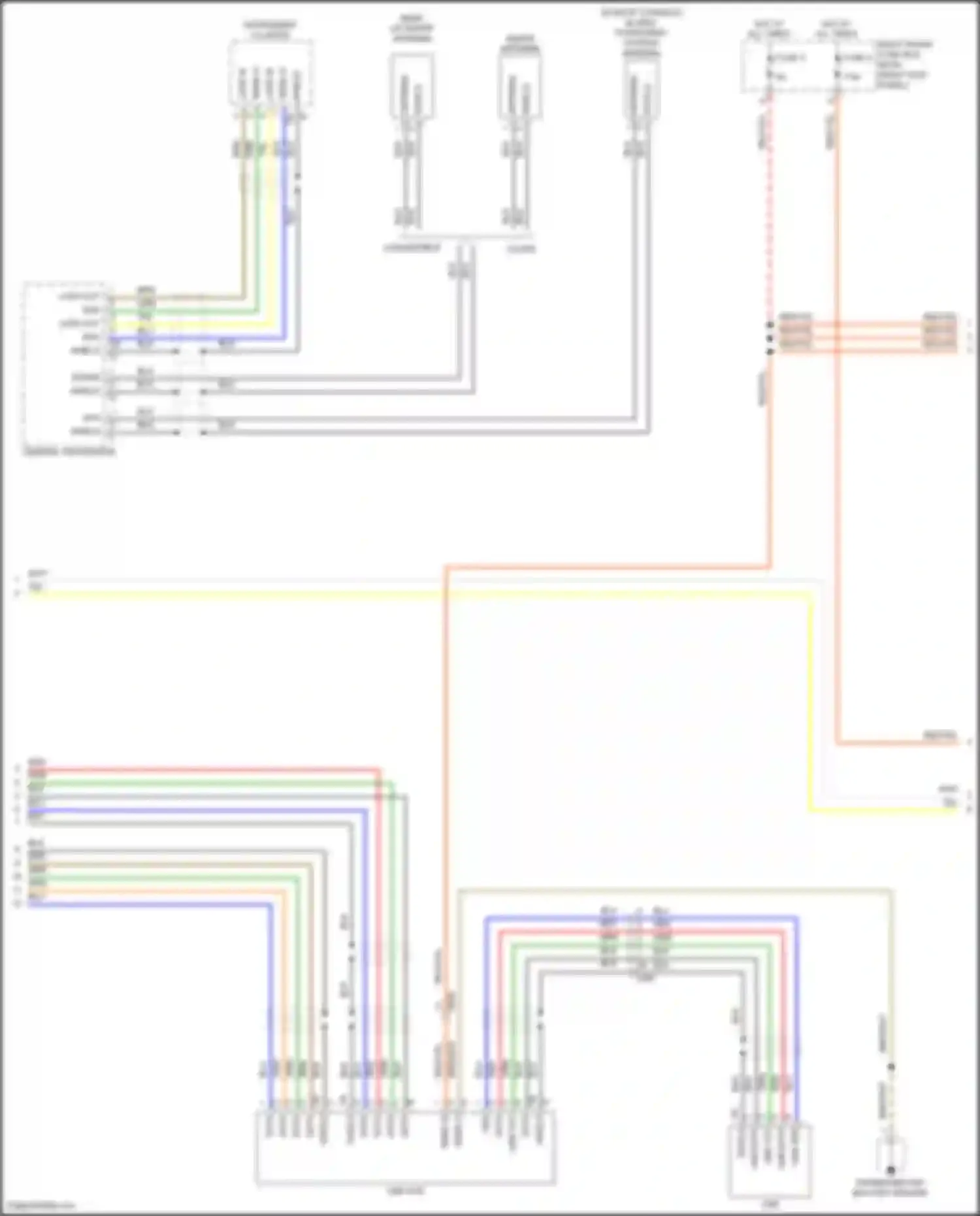 Wiring diagram global positioning system antenna for Porsche 911 Targa 4 991 facelift (2015-2019) (5 of 8)