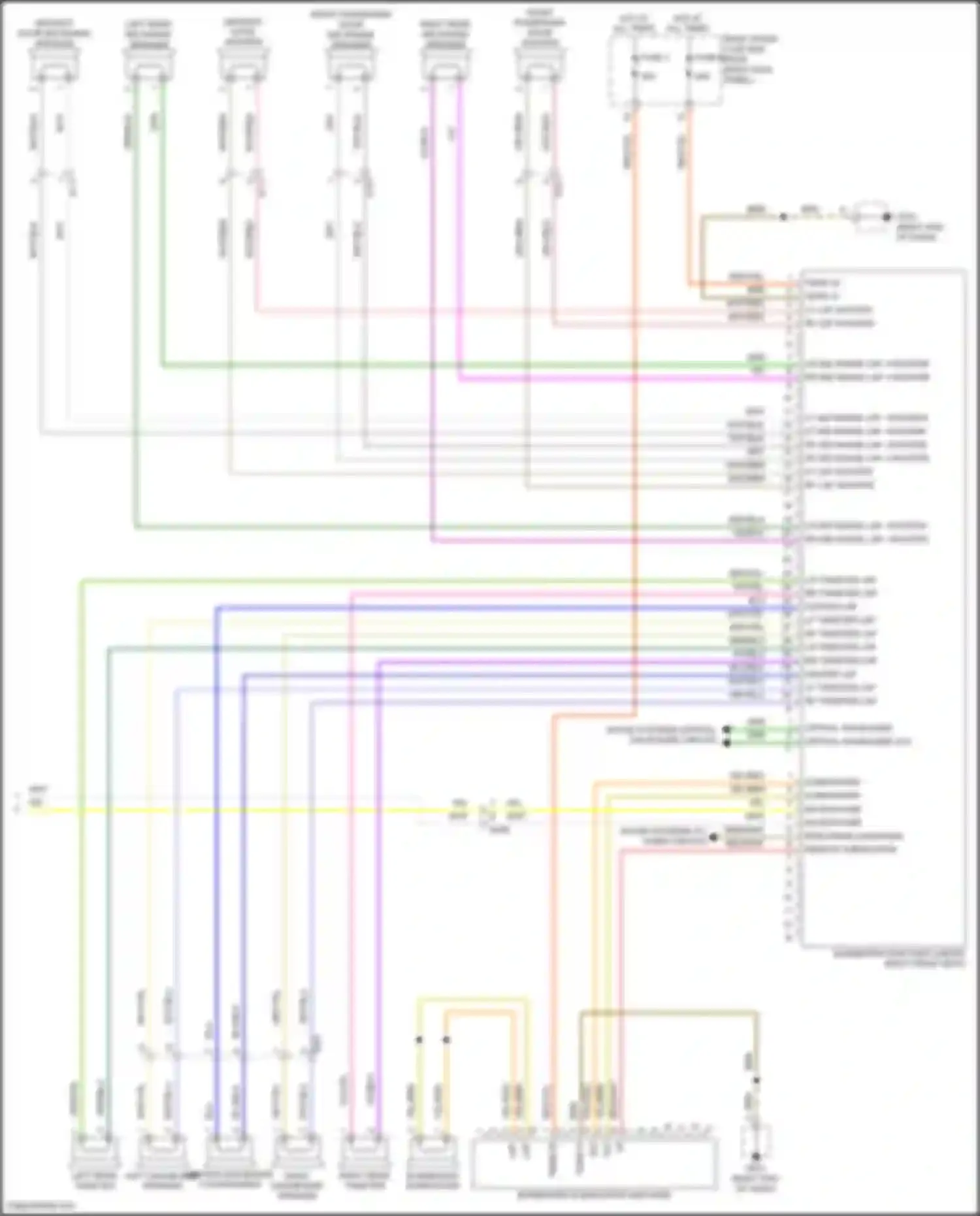 Wiring diagram left rear tweeter for Porsche 911 Targa 4 991 facelift (2015-2019) (2 of 4)