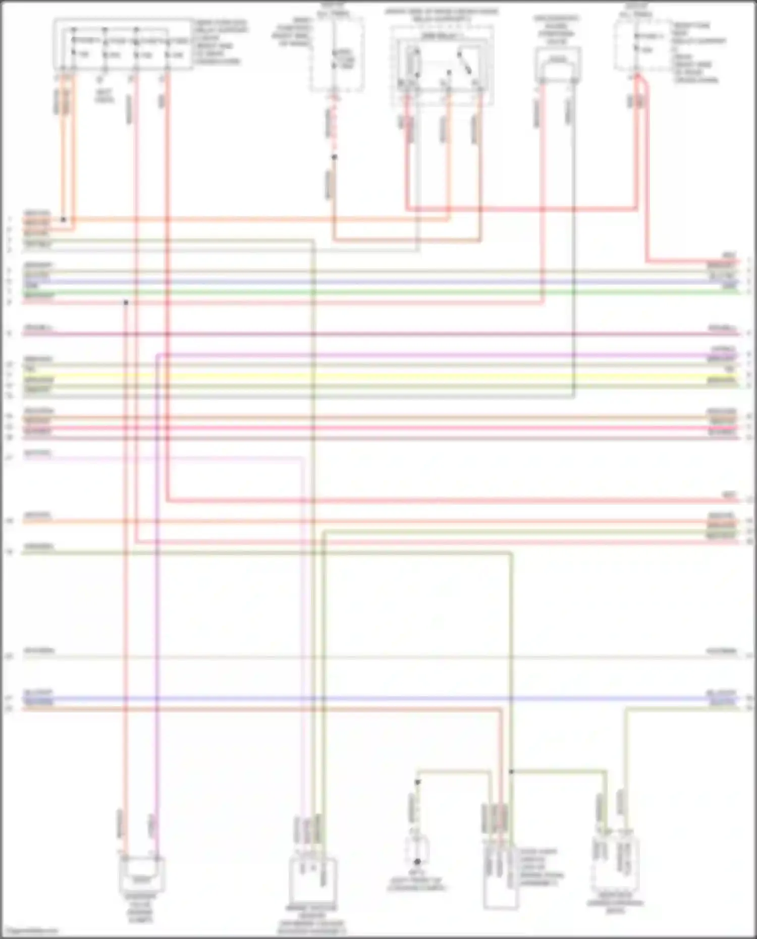 Wiring diagram main fuse box for Porsche 911 Targa 4 991 facelift (2015-2019) (13 of 13)