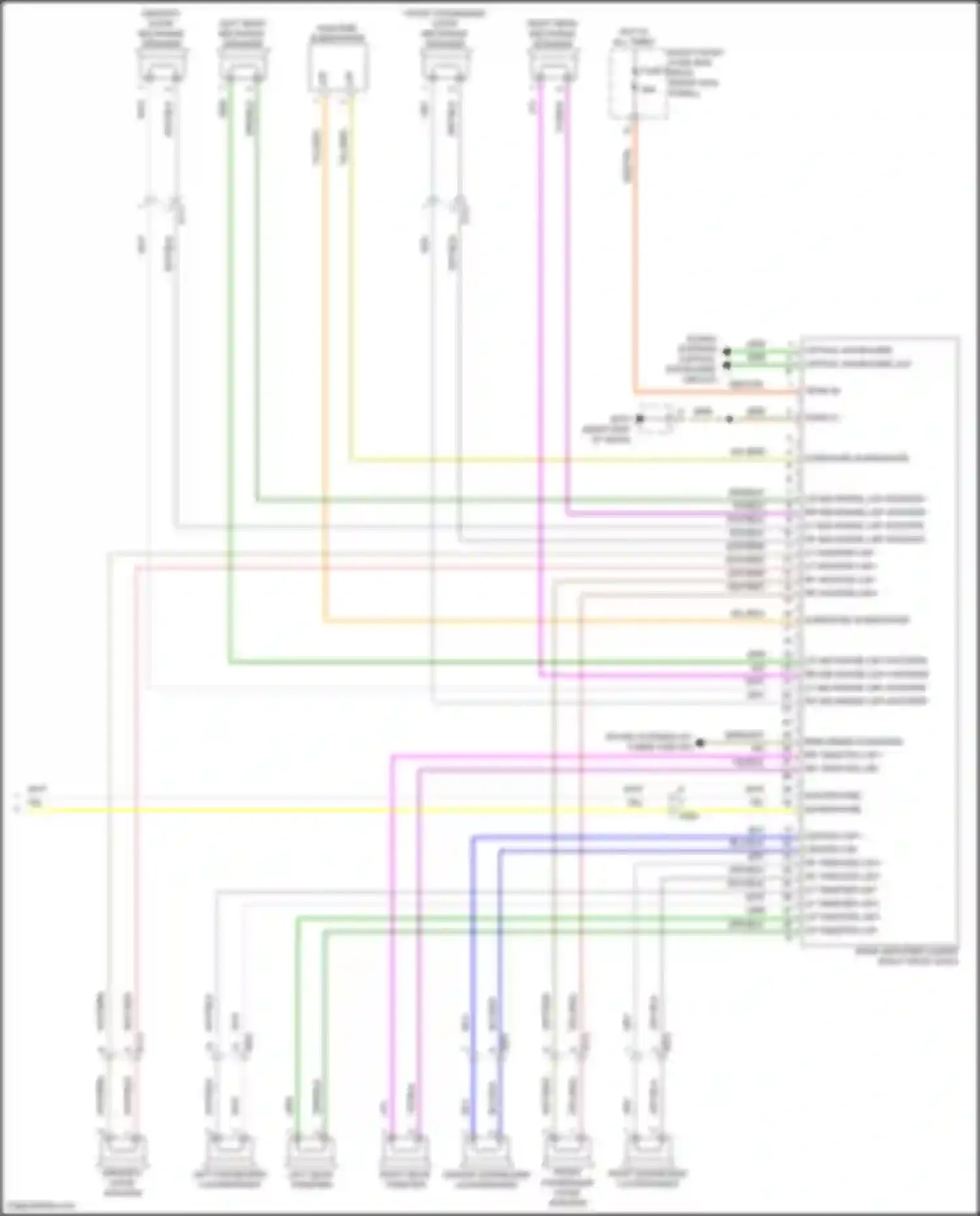 Wiring diagram optical waveguide in for Porsche 911 Targa 4 991 facelift (2015-2019) (1 of 6)