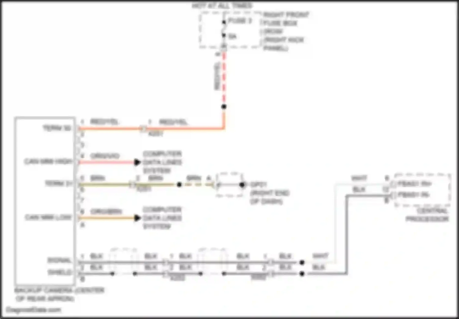 Wiring diagram org/brn for Porsche 911 Targa 4 991 facelift (2015-2019) (10 of 81)