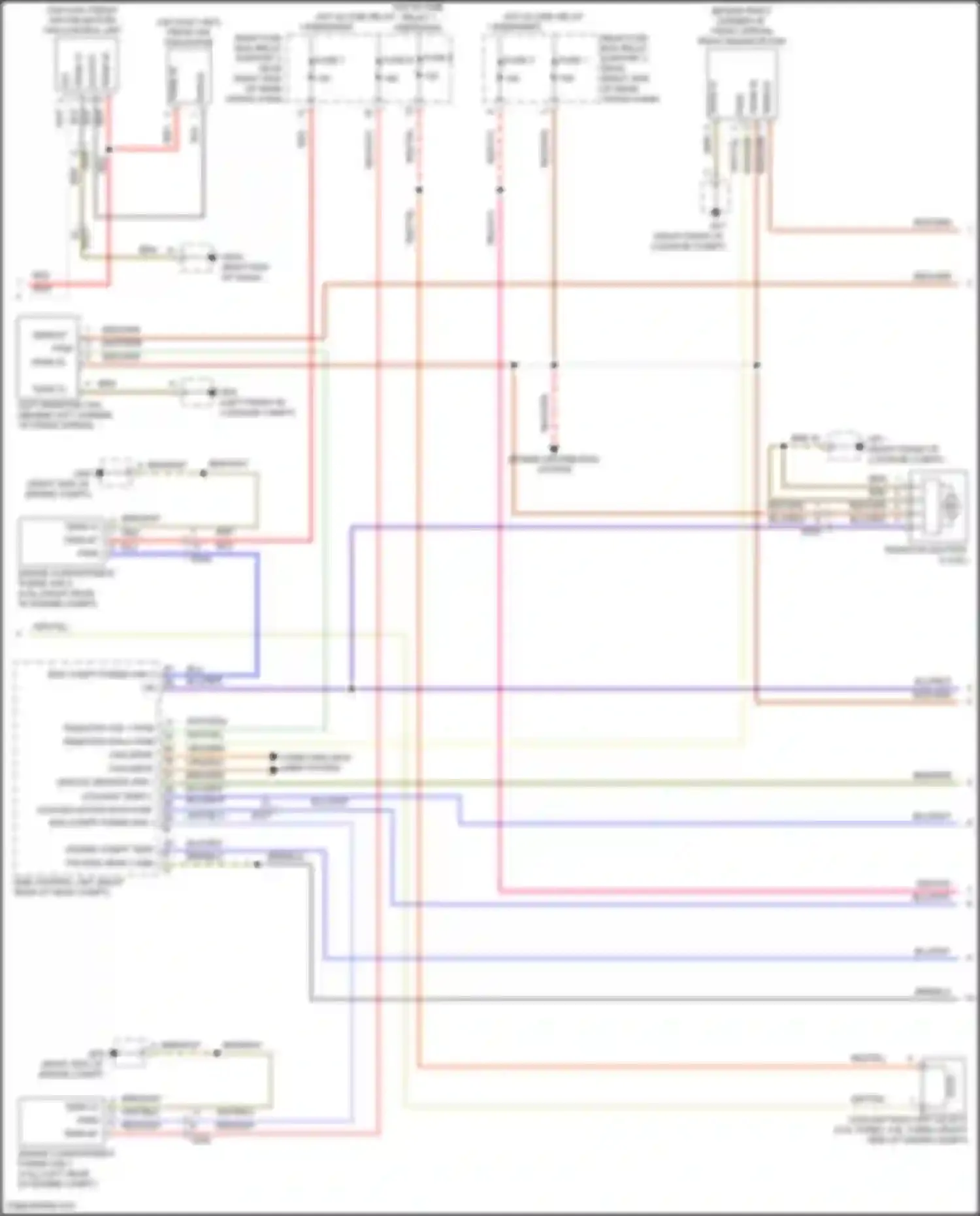 Wiring diagram radiator fan 1 pwm for Porsche 911 Targa 4 991 facelift (2015-2019) (1 of 5)