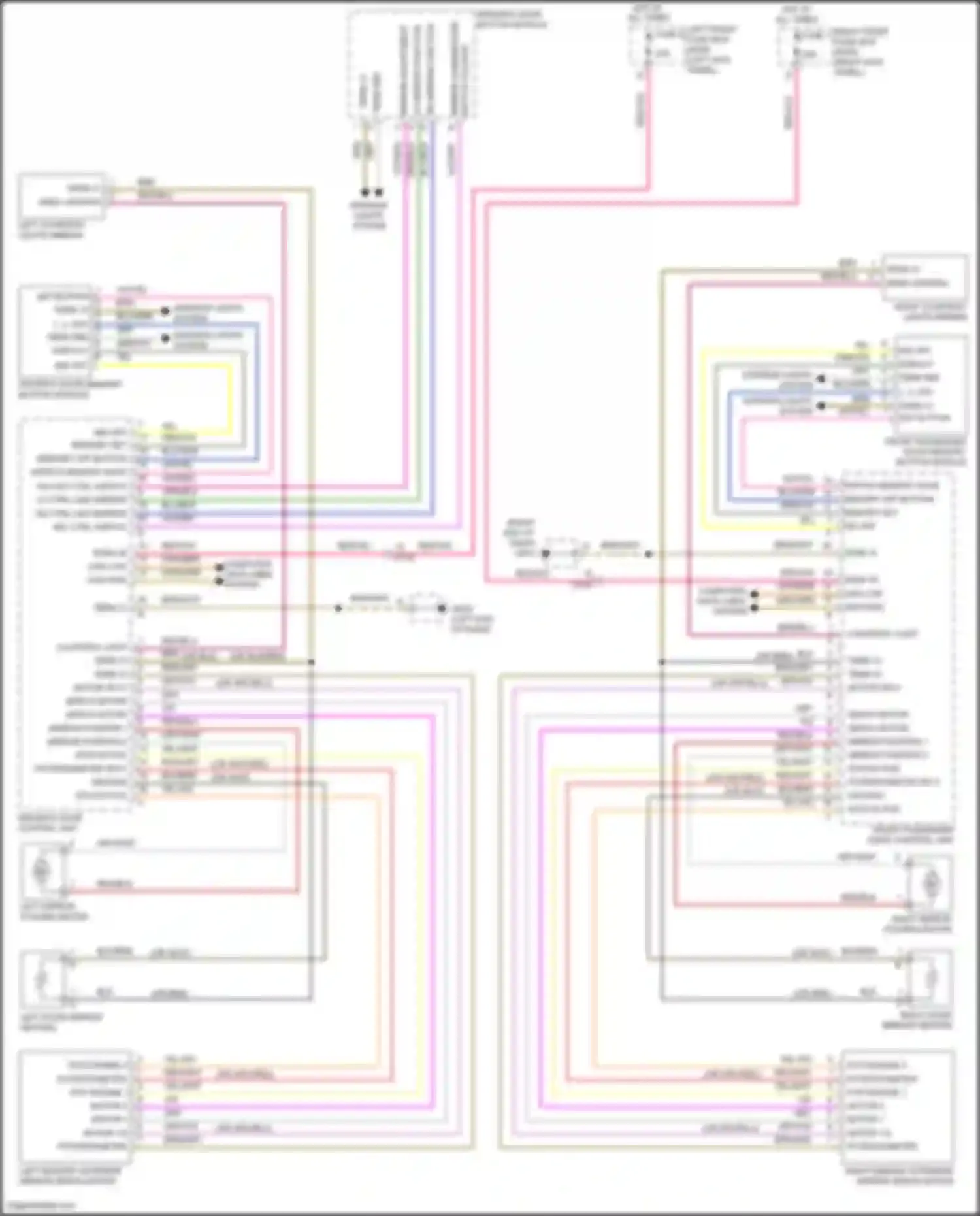 Wiring diagram right end of dash) for Porsche 911 Targa 4 991 facelift (2015-2019) (14 of 40)