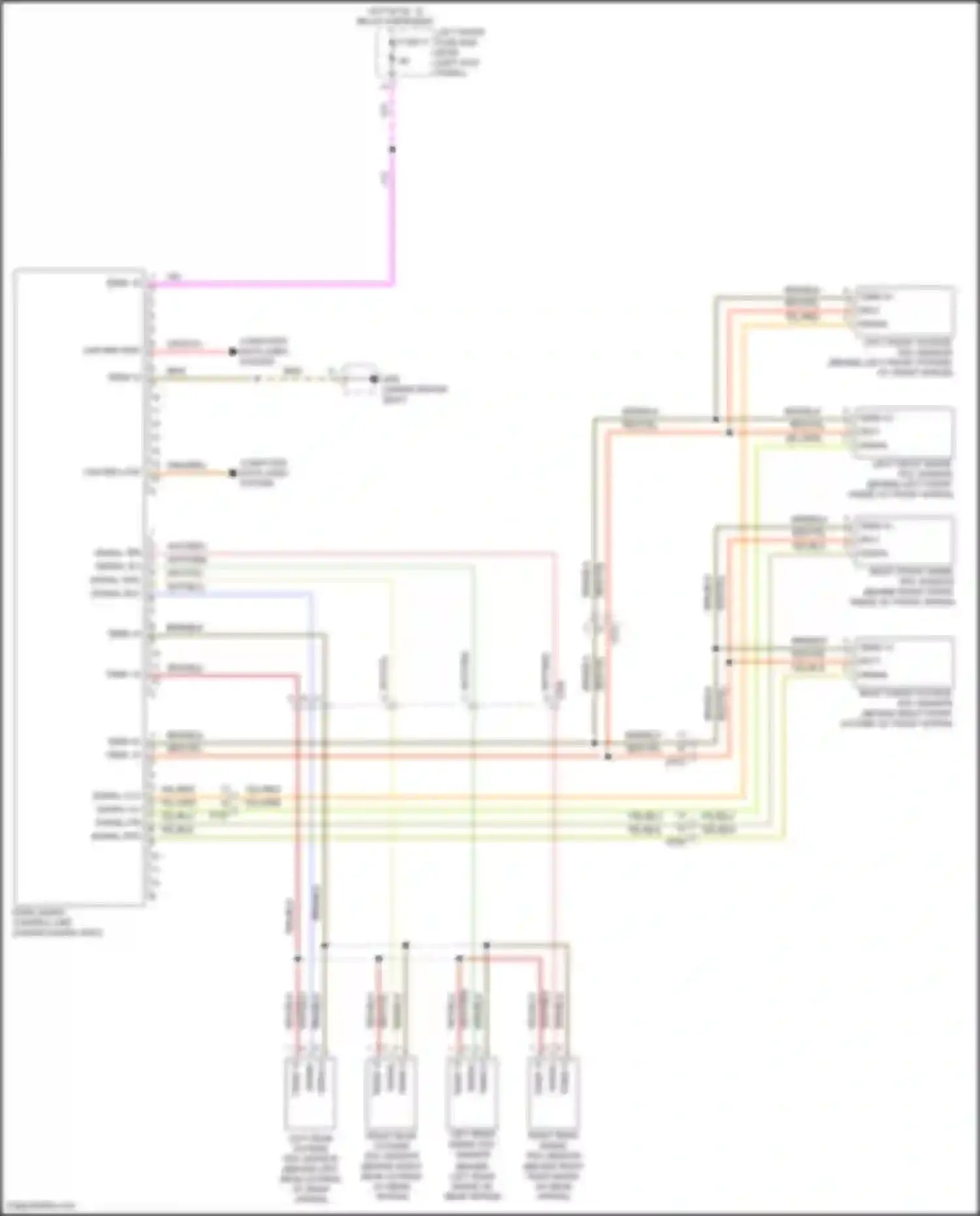 Wiring diagram signal fli for Porsche 911 Targa 4 991 facelift (2015-2019) (1 of 1)