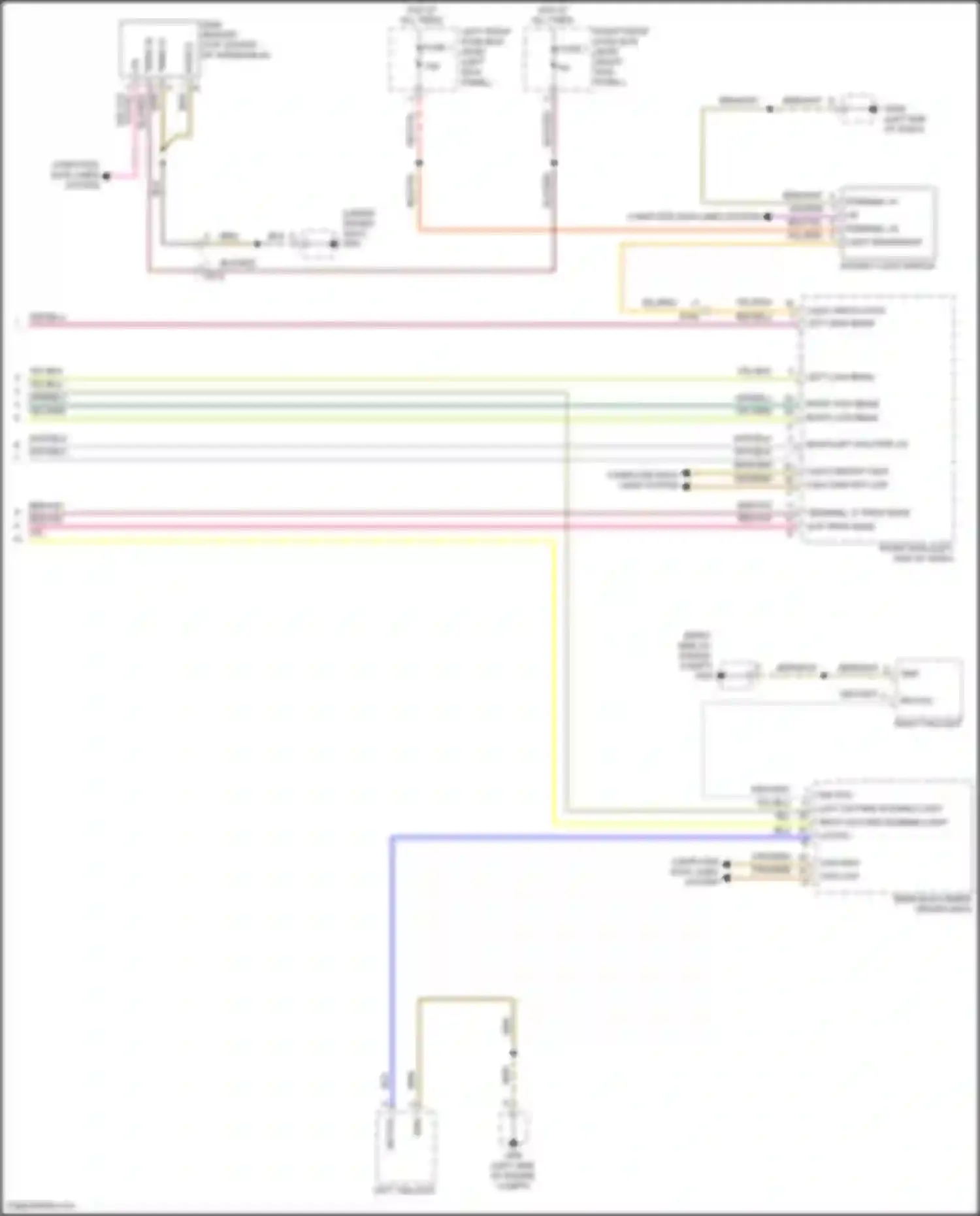 Wiring diagram terminal 30 for Porsche 911 Targa 4 991 facelift (2015-2019) (3 of 4)
