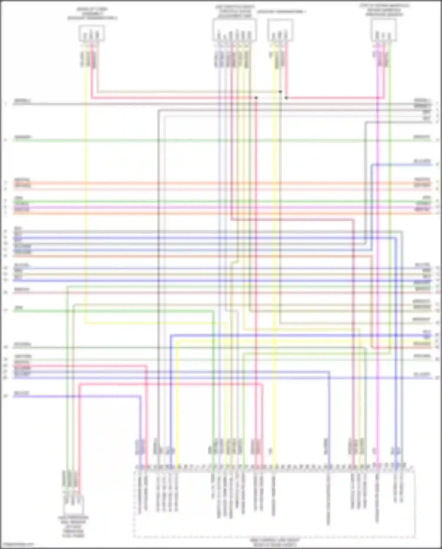 Wiring diagram throttle valve adjustment unit for Porsche 911 Targa 4 991 facelift (2015-2019) (2 of 4)