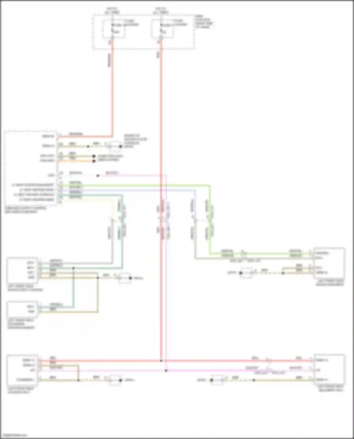 Wiring diagram left front seat extension heater element for Porsche 911 Targa 4 992 (2019-2024) (1 of 2)