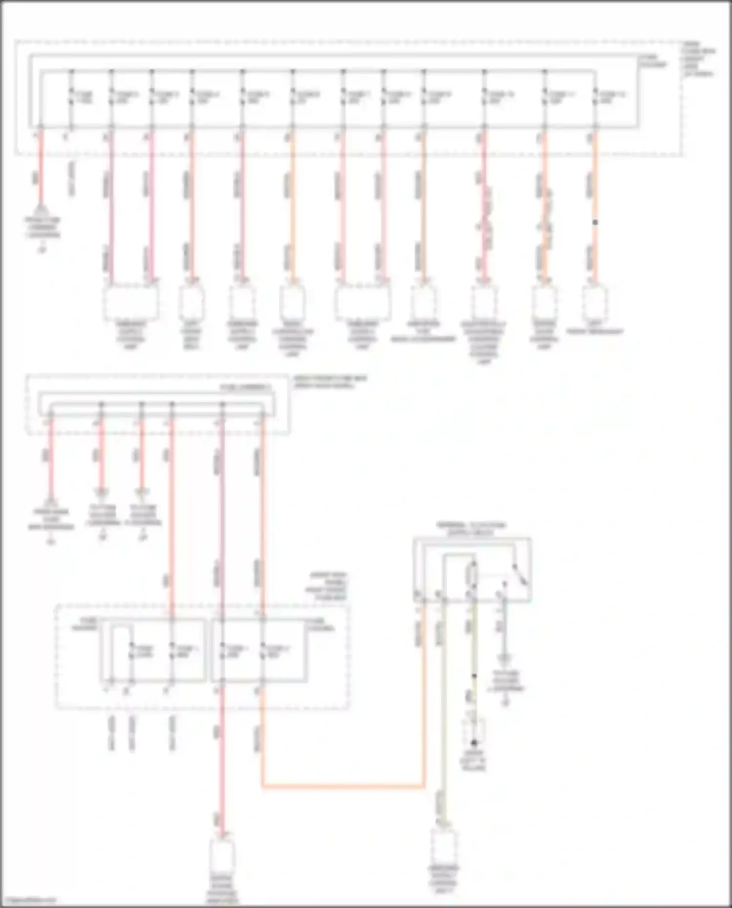 Wiring diagram right front fuse box for Porsche 911 Targa 4 992 (2019-2024) (44 of 53)