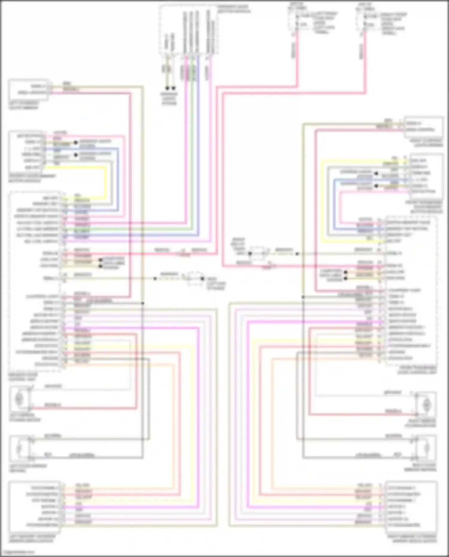 Wiring diagram computer data lines system for Porsche 911 Targa 4S 991 facelift (2015-2019) (64 of 91)