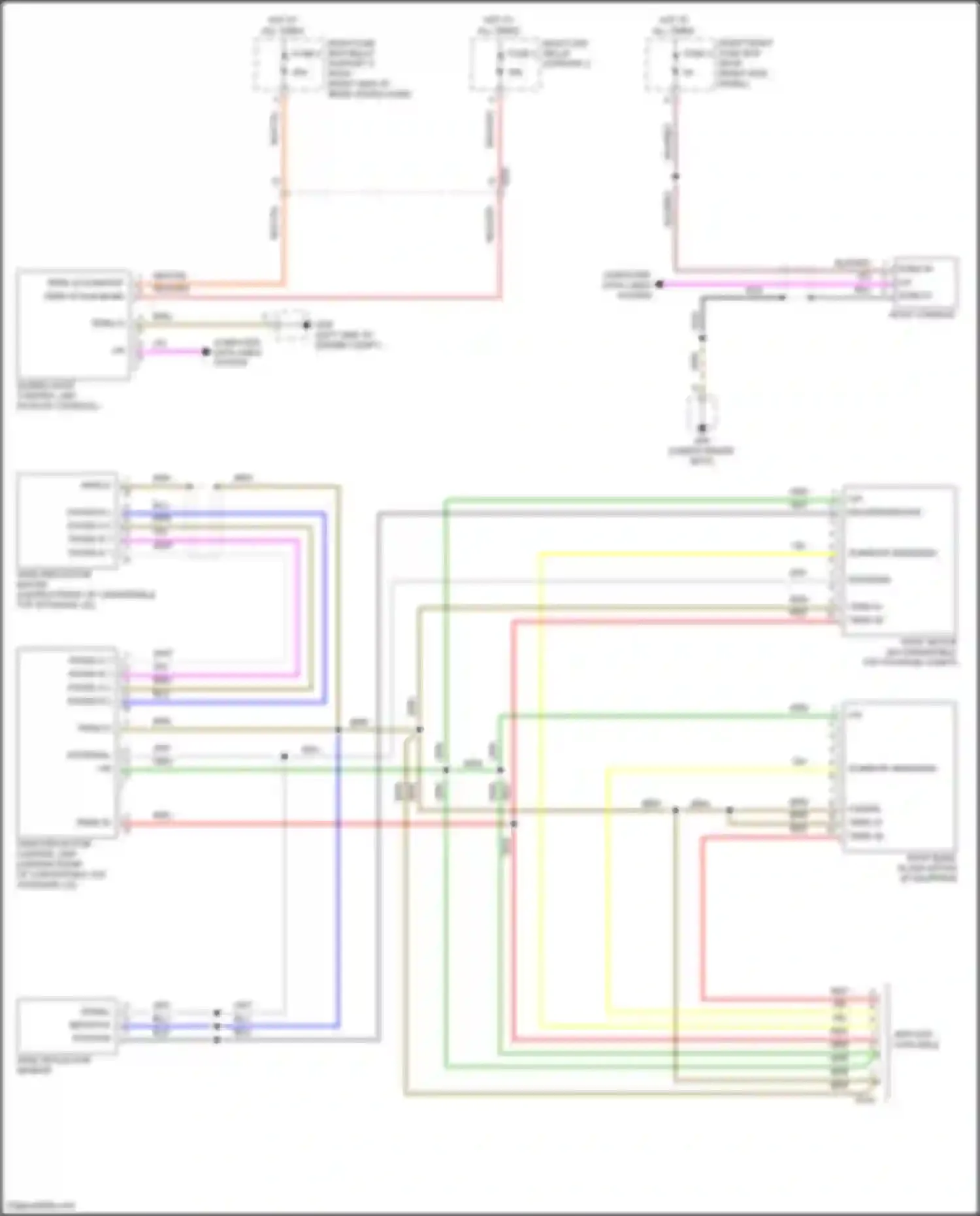 Wiring diagram computer data lines system for Porsche 911 Targa 4S 991 facelift (2015-2019) (69 of 91)