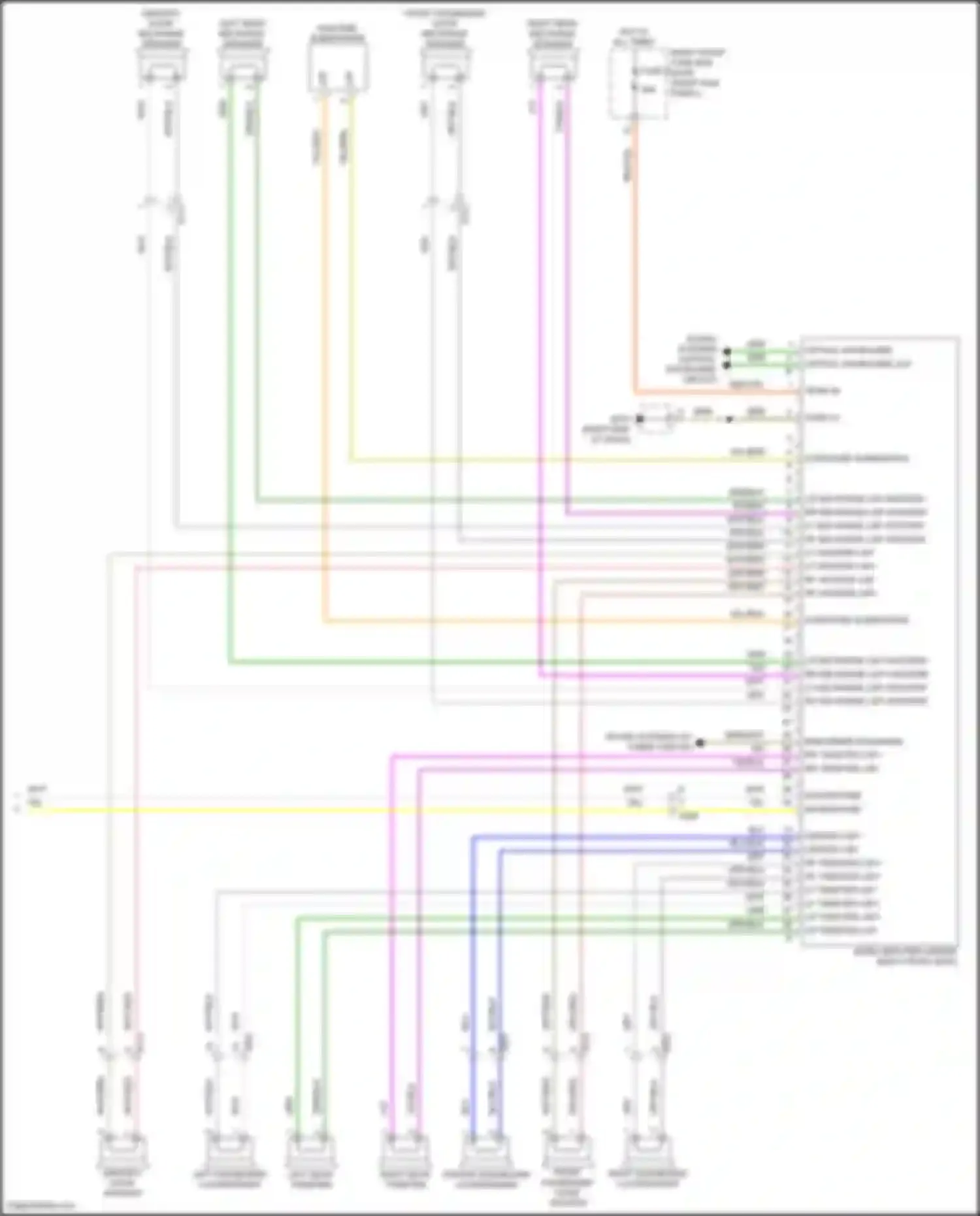 Wiring diagram lf mid-range lsp-/woofer for Porsche 911 Targa 4S 991 facelift (2015-2019) (1 of 4)