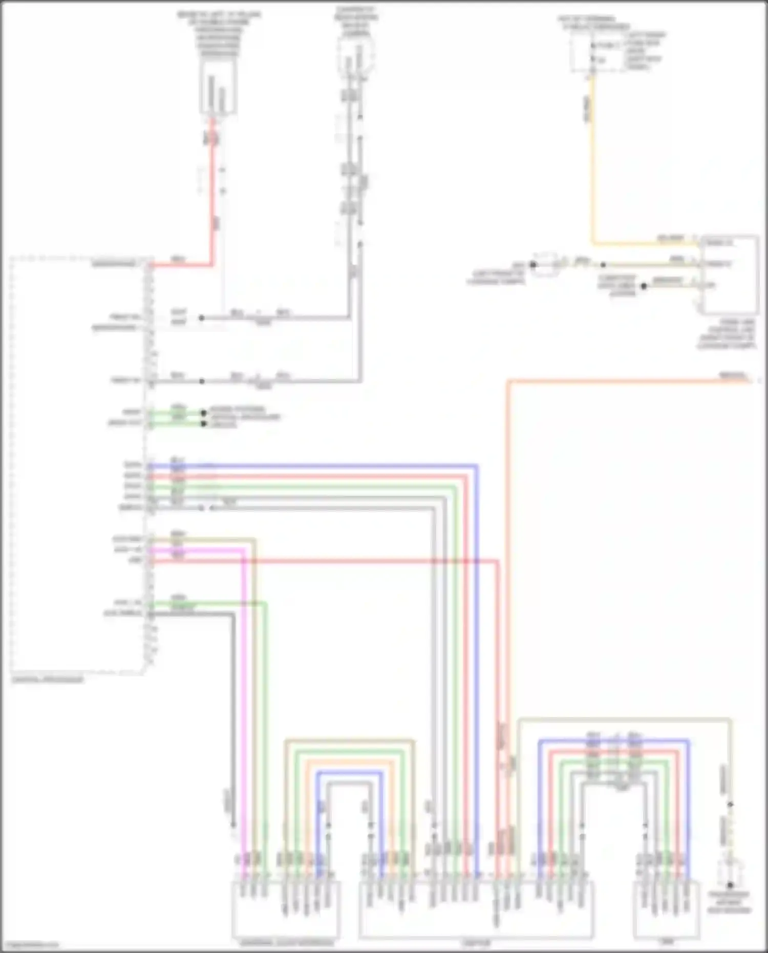 Wiring diagram backup camera for Porsche 911 Turbo 991 facelift (2016-2020) (2 of 10)