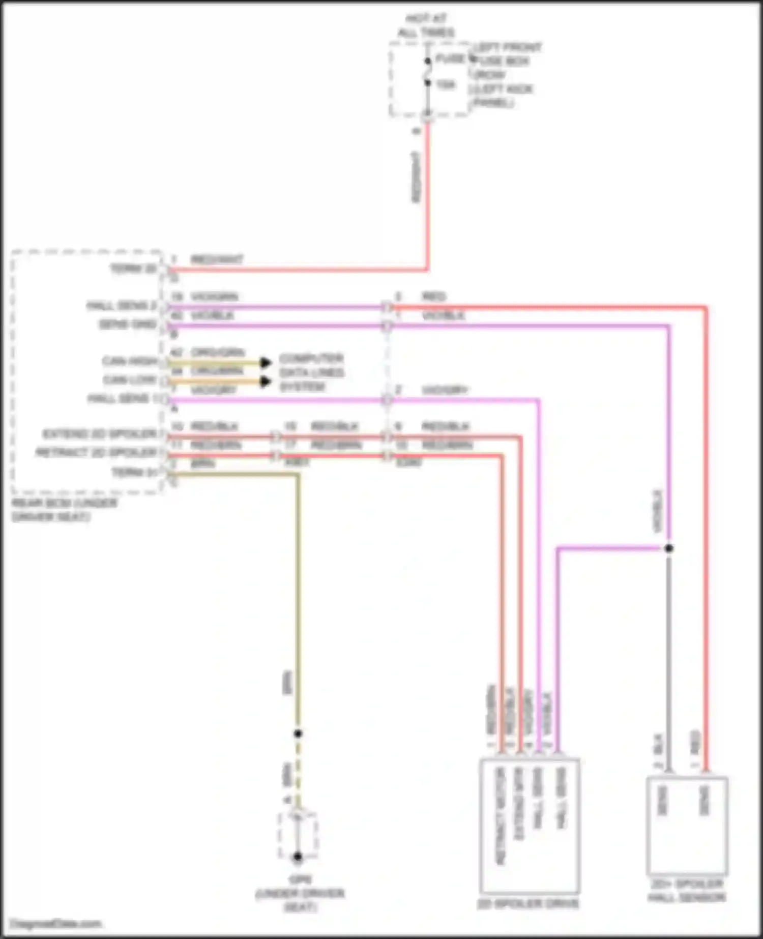 Wiring diagram can high for Porsche 911 Turbo 991 facelift (2016-2020) (31 of 44)