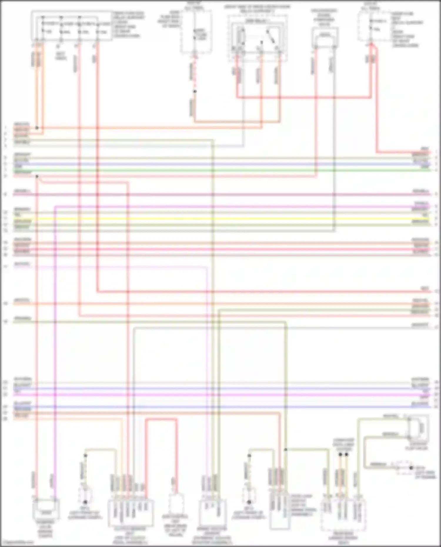 Wiring diagram fuse 10 for Porsche 911 Turbo 991 facelift (2016-2020) (11 of 11)