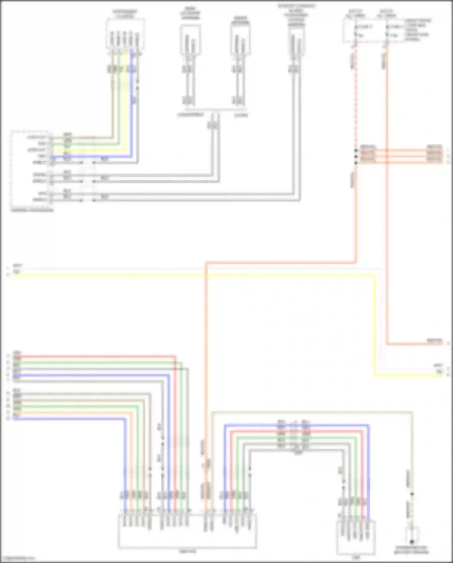 Wiring diagram instrument cluster for Porsche 911 Turbo 991 facelift (2016-2020) (10 of 27)