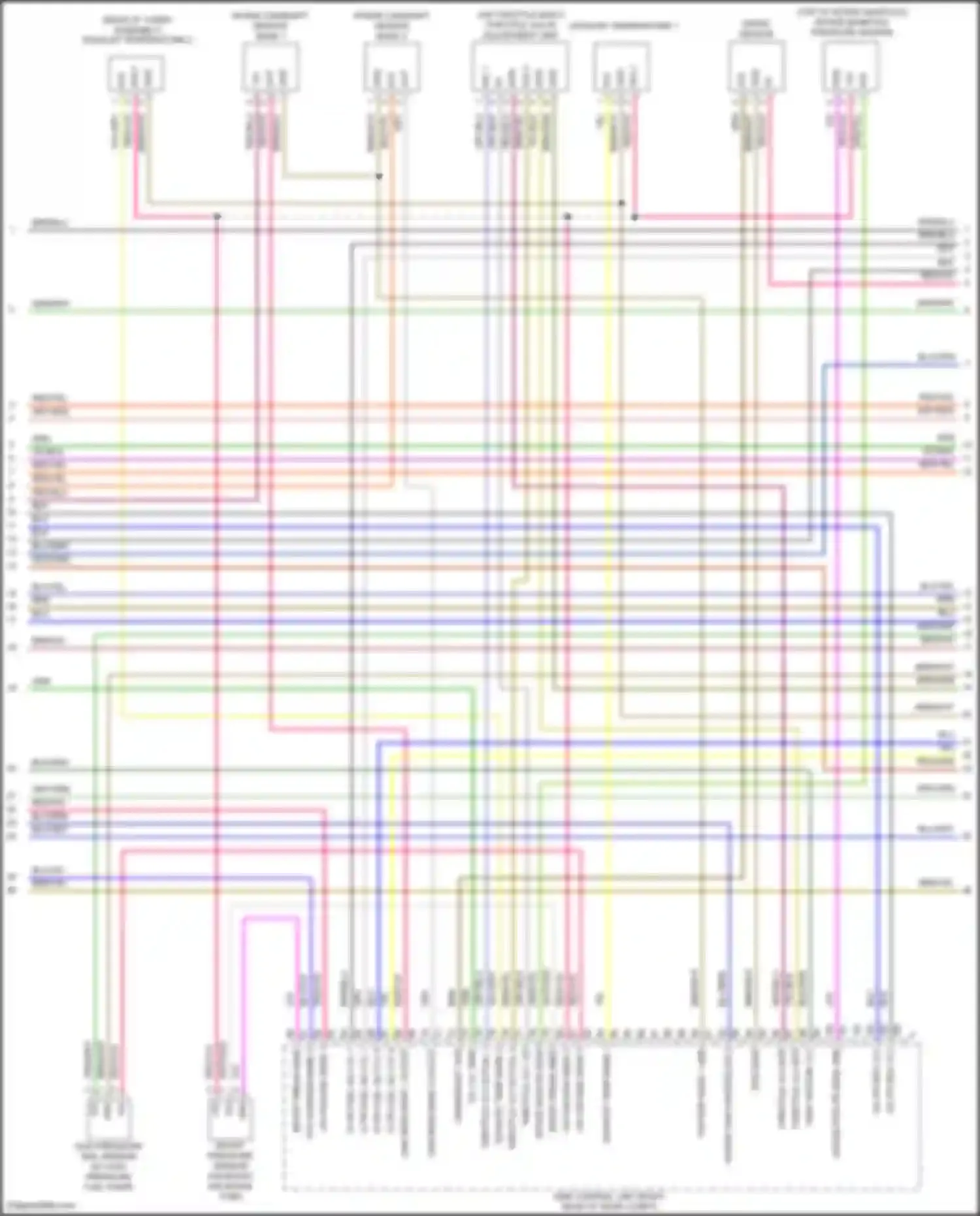 Wiring diagram intake camshaft sensor bank 2 for Porsche 911 Turbo 991 facelift (2016-2020) (1 of 3)