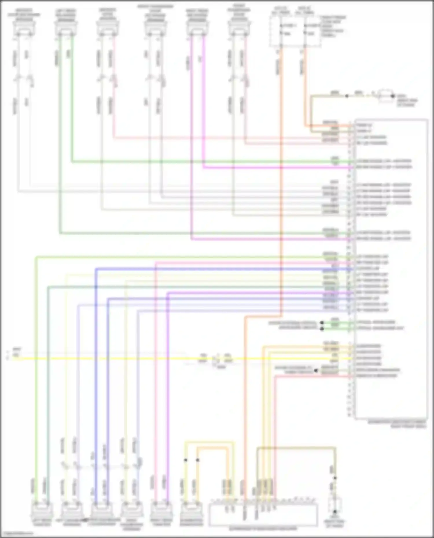 Wiring diagram optical waveguide in for Porsche 911 Turbo 991 facelift (2016-2020) (2 of 6)