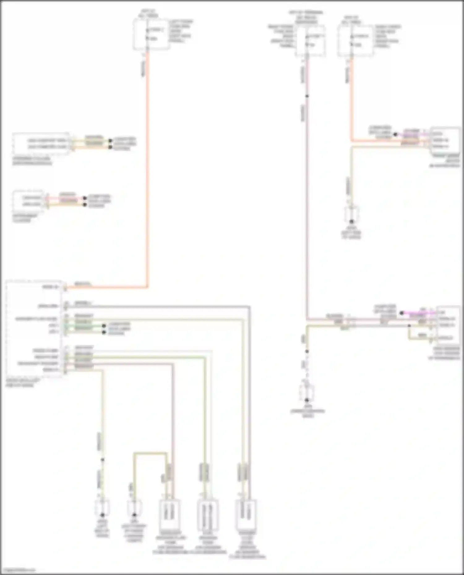 Wiring diagram rain sensor for Porsche 911 Turbo 991 facelift (2016-2020) (2 of 5)