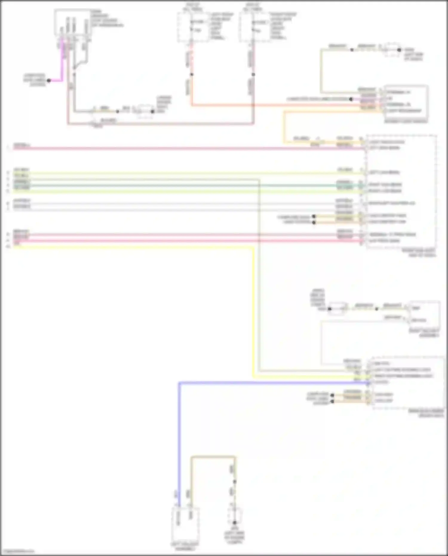 Wiring diagram right/left shutter lid for Porsche 911 Turbo 991 facelift (2016-2020) (1 of 1)