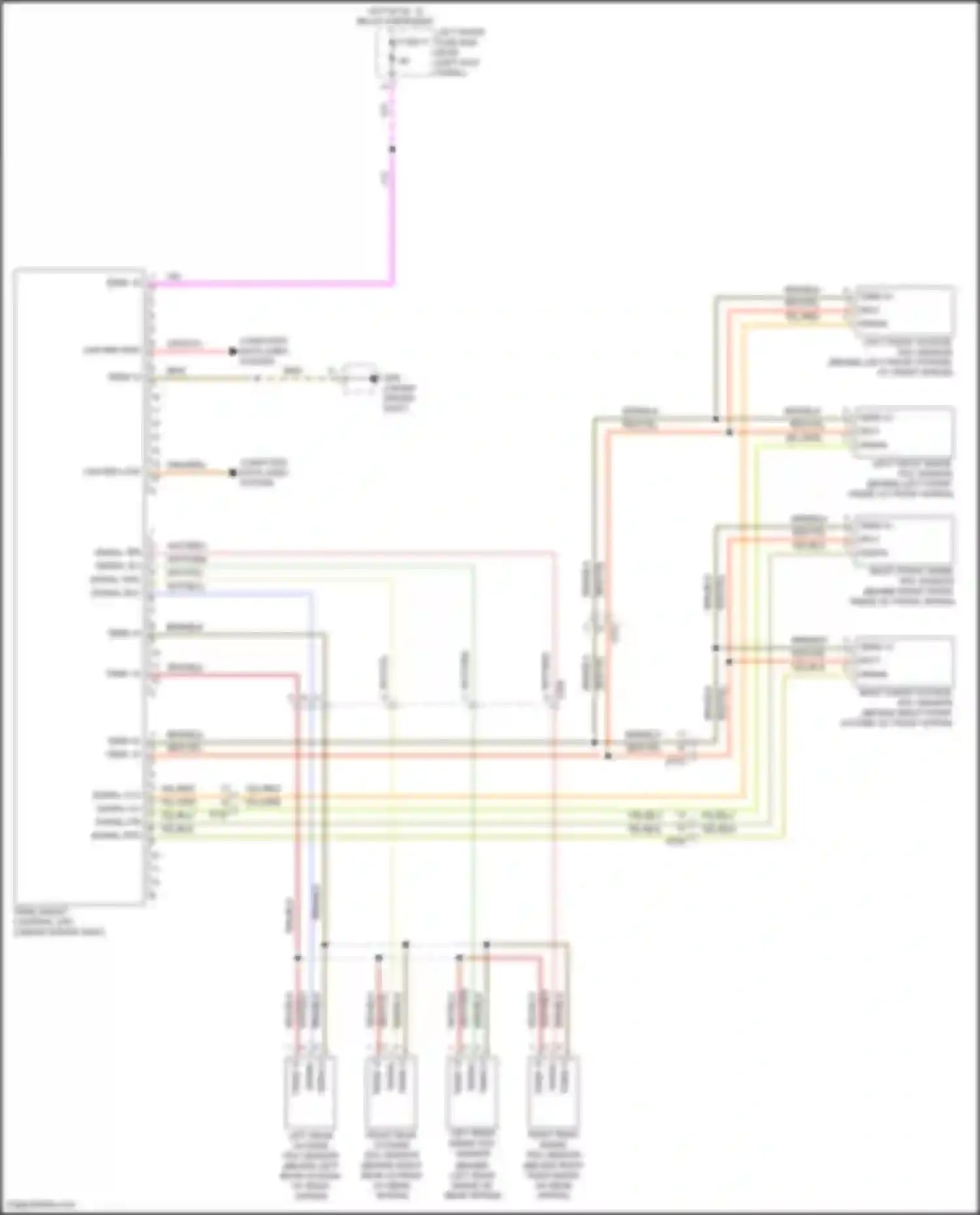 Wiring diagram signal rli for Porsche 911 Turbo 991 facelift (2016-2020) (1 of 1)