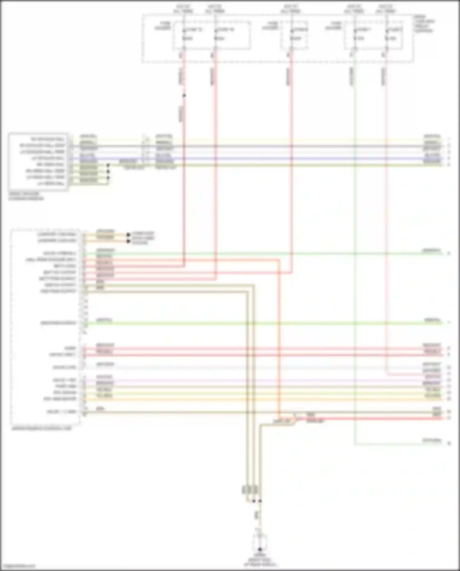 Wiring diagram aerodynamics control unit for Porsche 911 Turbo 992 (2018-2024) (1 of 3)