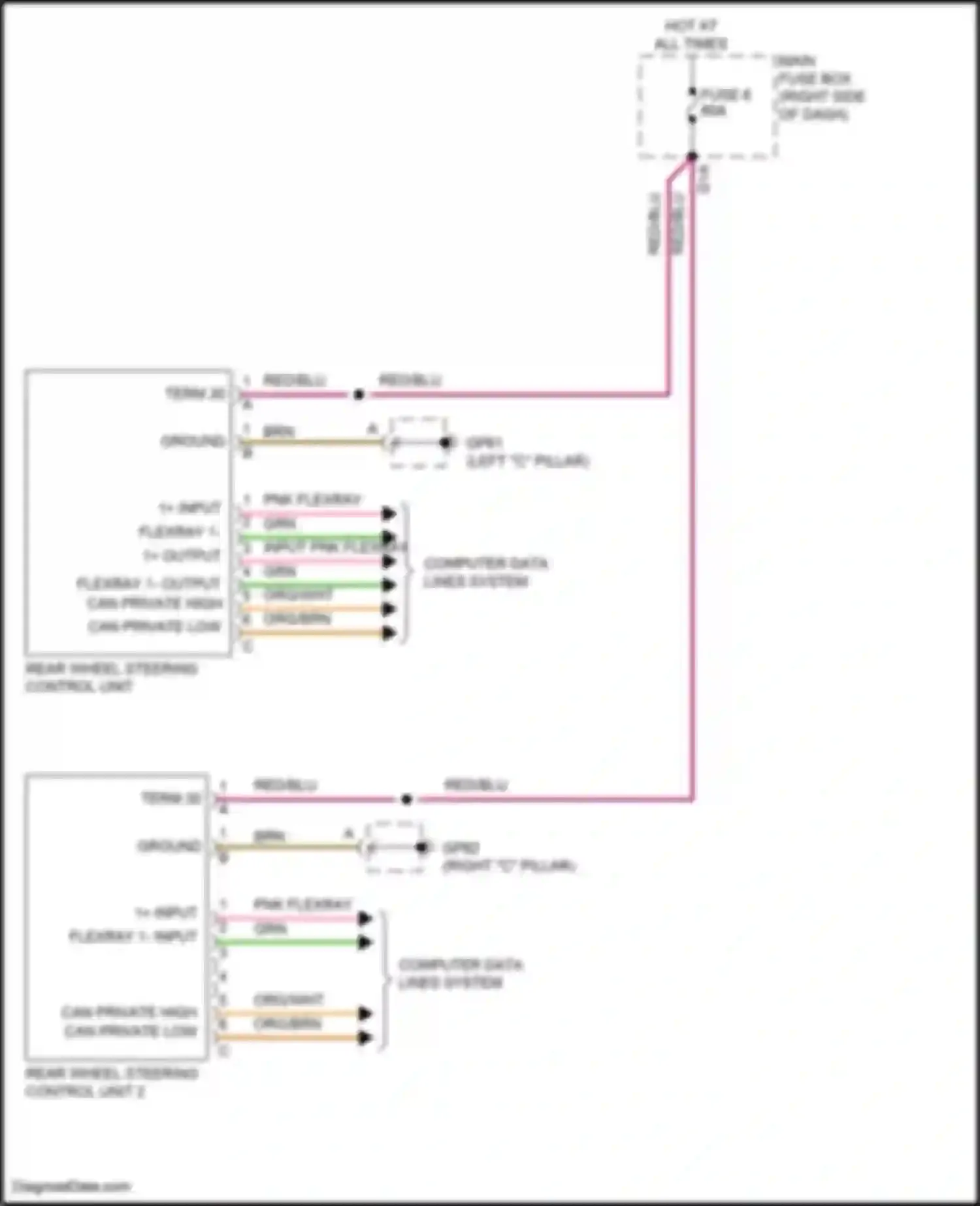 Wiring diagram can private low for Porsche 911 Turbo 992 (2018-2024) (1 of 1)