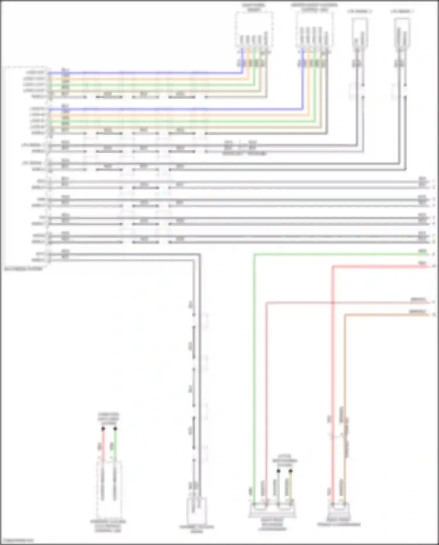 Wiring diagram lvds out 1+ for Porsche 911 Turbo 992 (2018-2024) (1 of 7)