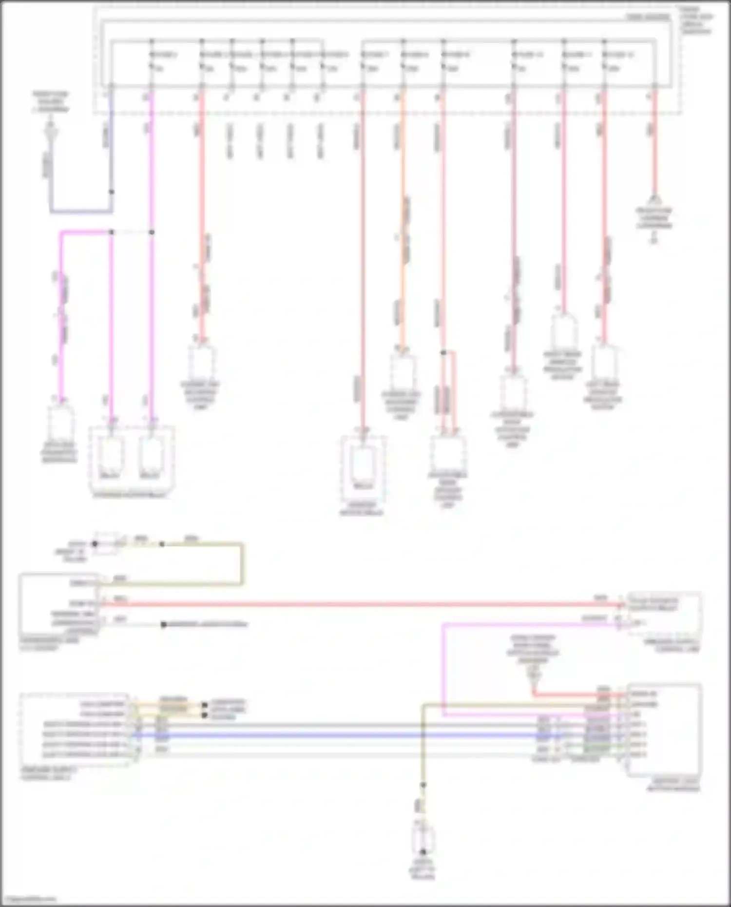 Wiring diagram onboard supply control unit 2 for Porsche 911 Turbo 992 (2018-2024) (28 of 30)