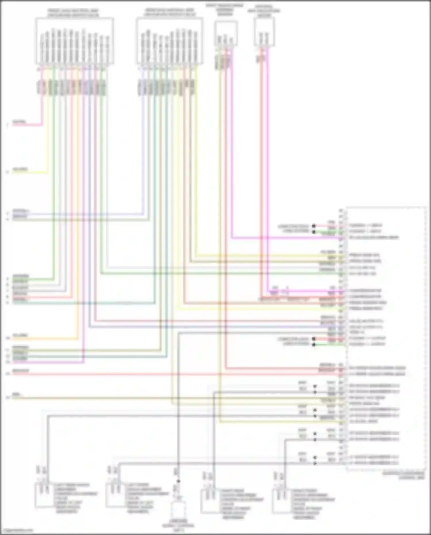 Wiring diagram right aquaplaning warning sender for Porsche 911 Turbo 992 (2018-2024) (1 of 1)