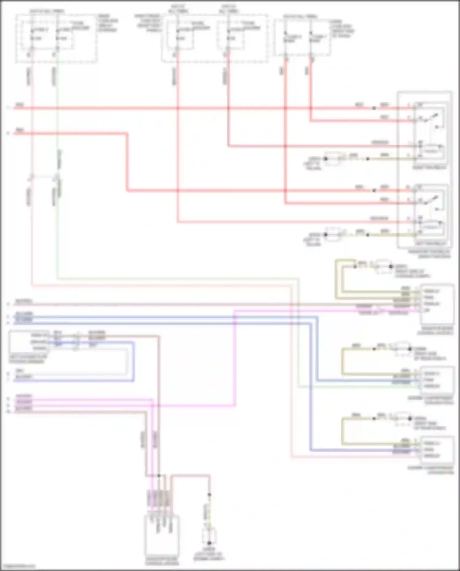 Wiring diagram right fan relay for Porsche 911 Turbo 992 (2018-2024) (1 of 3)
