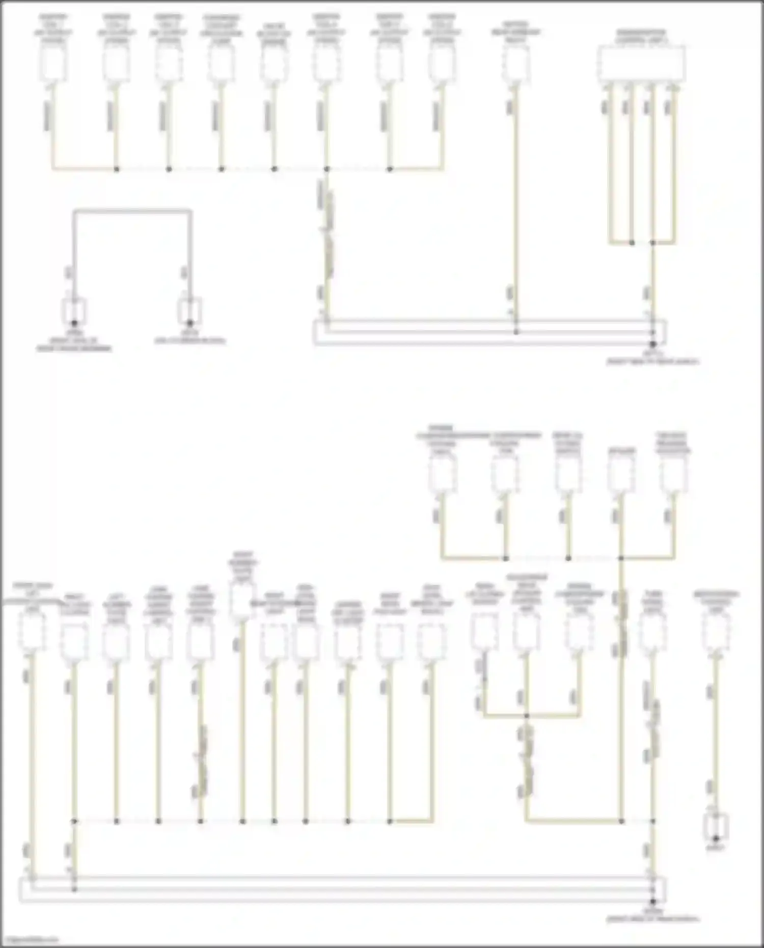 Wiring diagram right number plate light for Porsche 911 Turbo 992 (2018-2024) (2 of 2)
