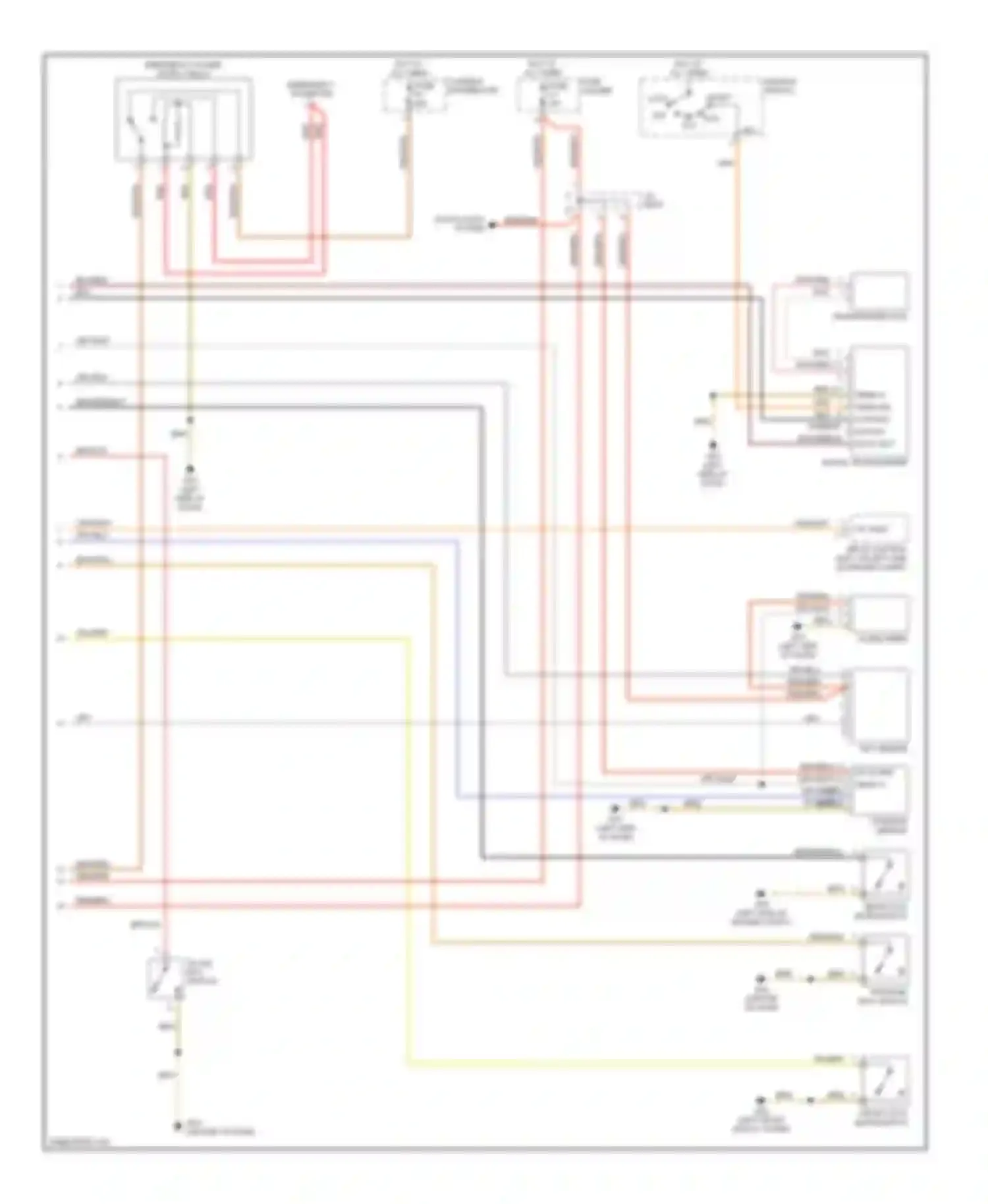 Boxster Porsche 986 facelift (2002-2004): Anti-theft circuit (2 of 2)