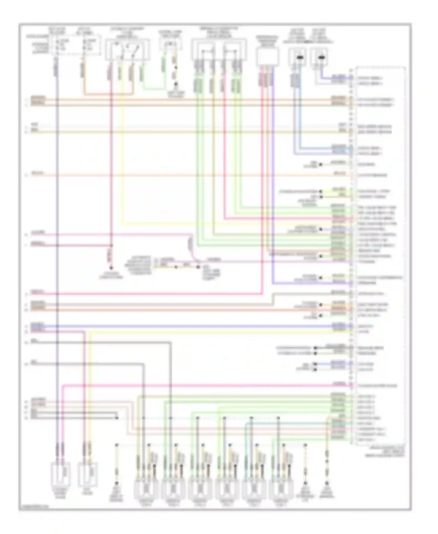 Boxster Porsche 986 facelift (2002-2004): Wiring diagram engine performance 3.2l (3 of 3)