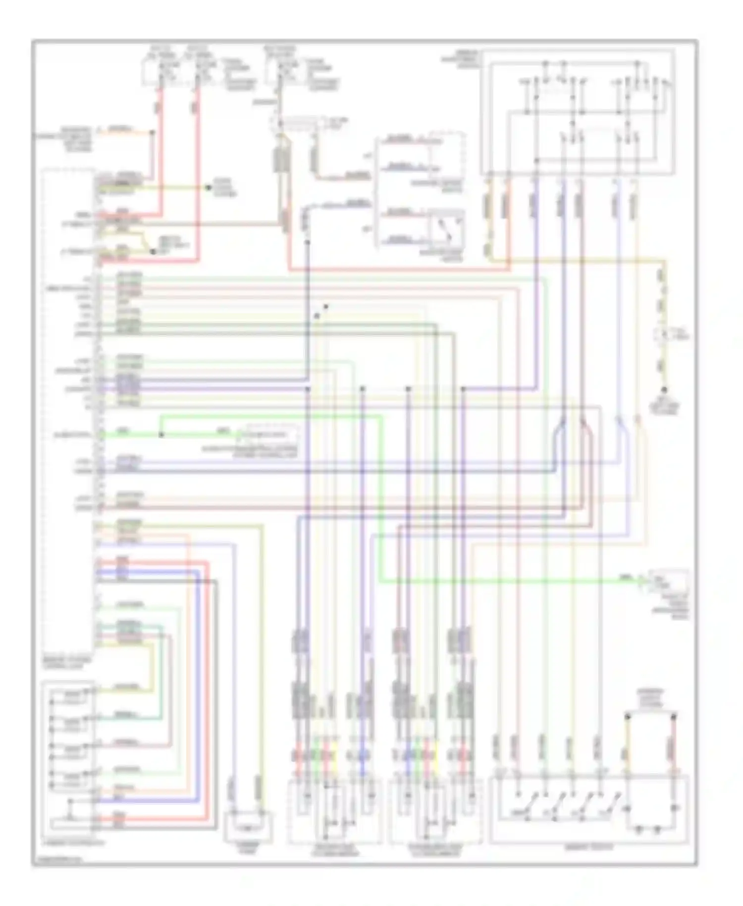 Boxster Porsche 986 facelift (2002-2004): Memory systems circuit (1 of 2)