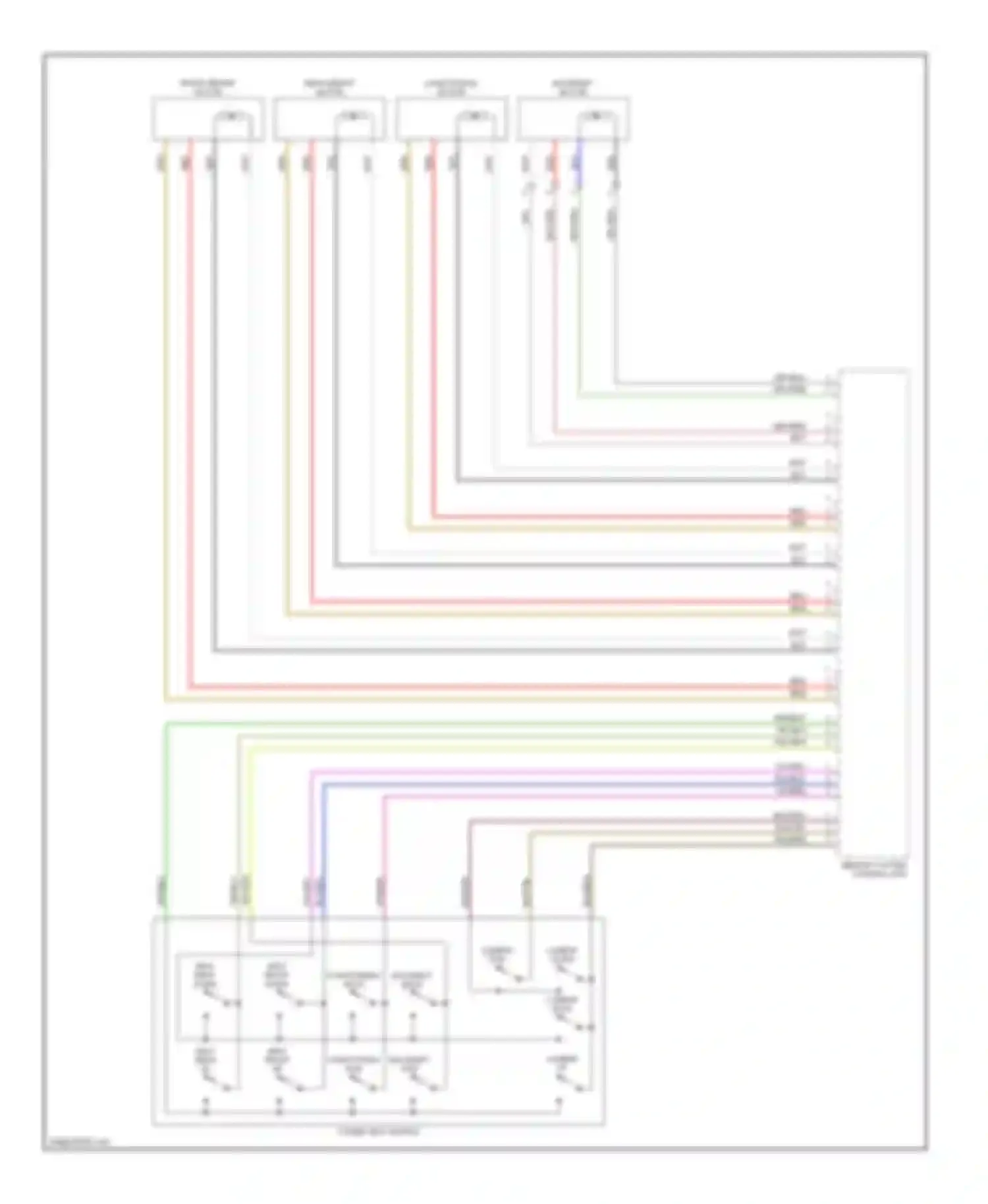 Boxster Porsche 986 facelift (2002-2004): Memory systems circuit (2 of 2)
