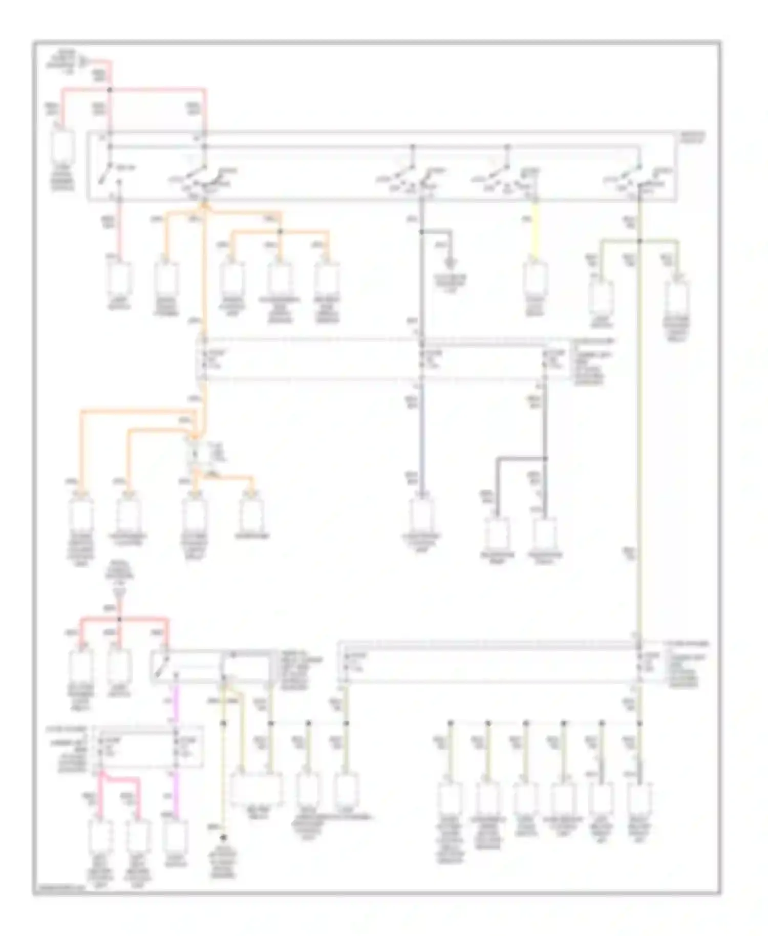Boxster Porsche 986 facelift (2002-2004): Power distribution circuit (2 of 3)