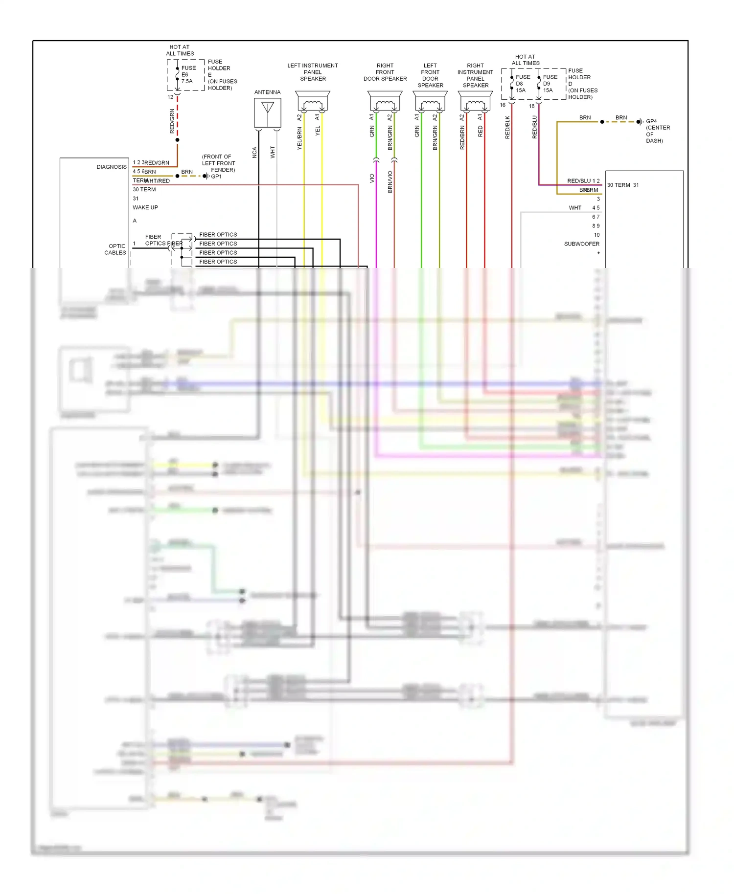 Porsche Boxster 986 facelift (2002-2004) key code in memory system wiring diagram  (1 of 1)