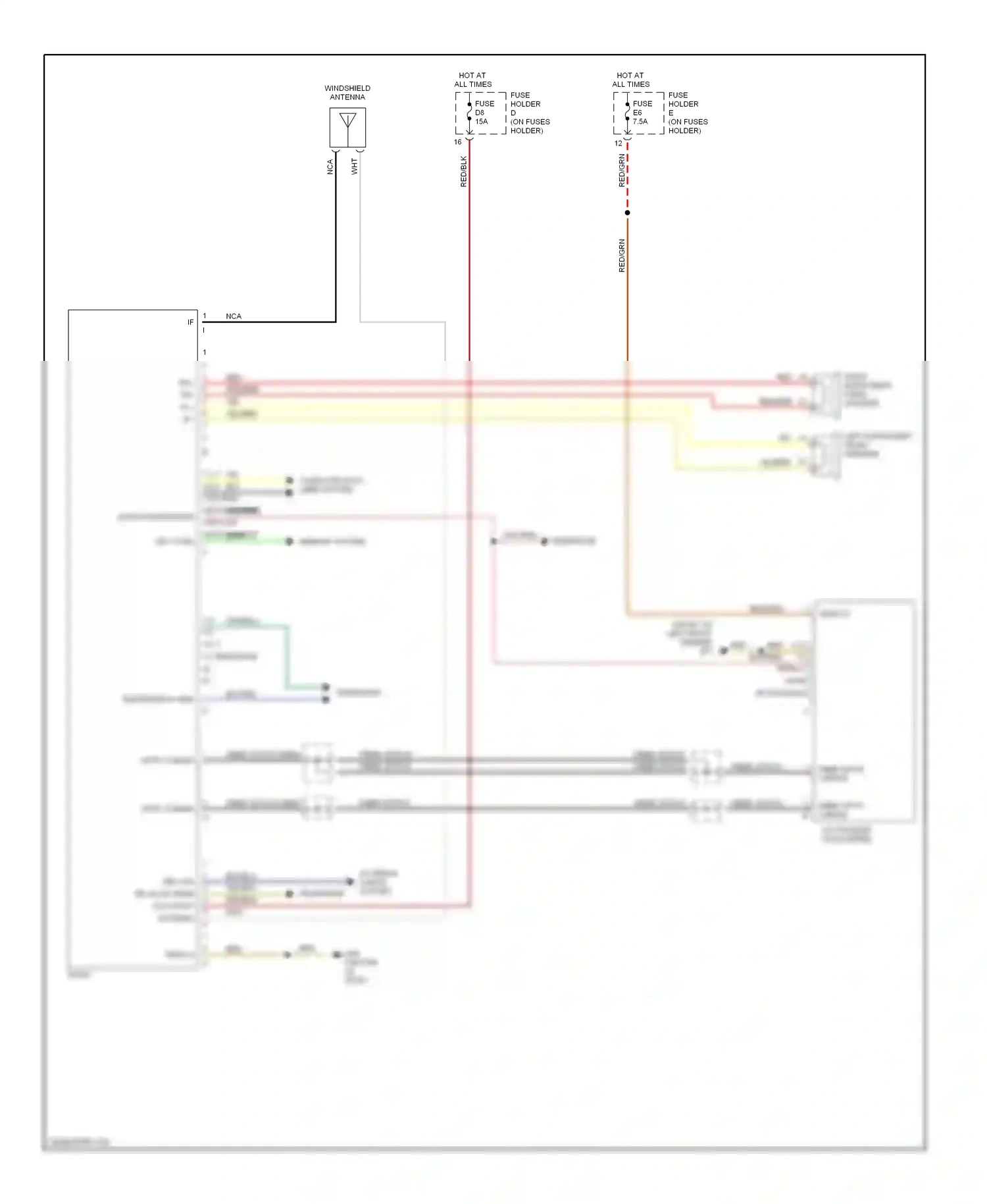Porsche Boxster 986 facelift (2002-2004) memory system wiring diagram  (6 of 6)
