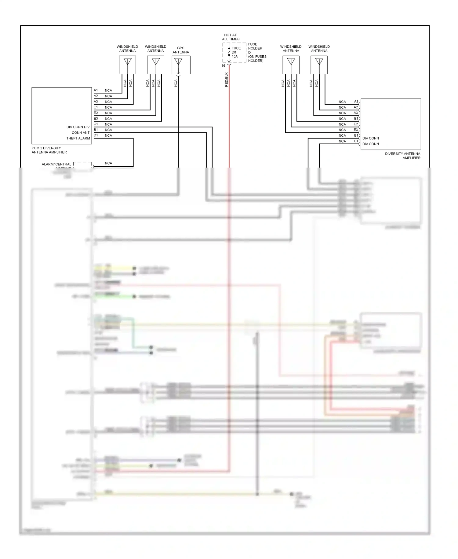 Porsche Boxster 986 facelift (2002-2004) memory system wiring diagram  (2 of 6)
