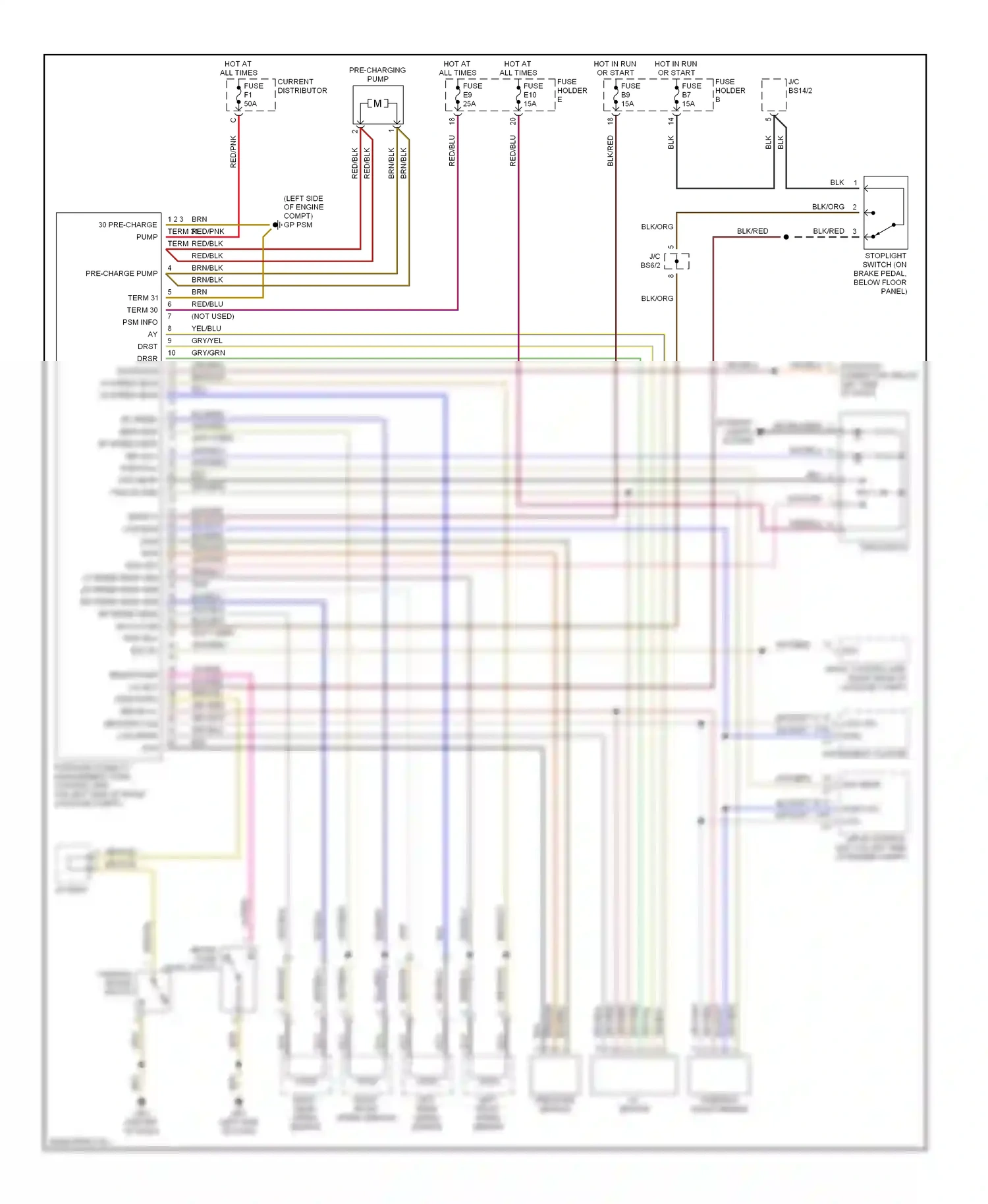 Porsche Boxster 986 facelift (2002-2004) steering angle sensor wiring diagram  (1 of 1)