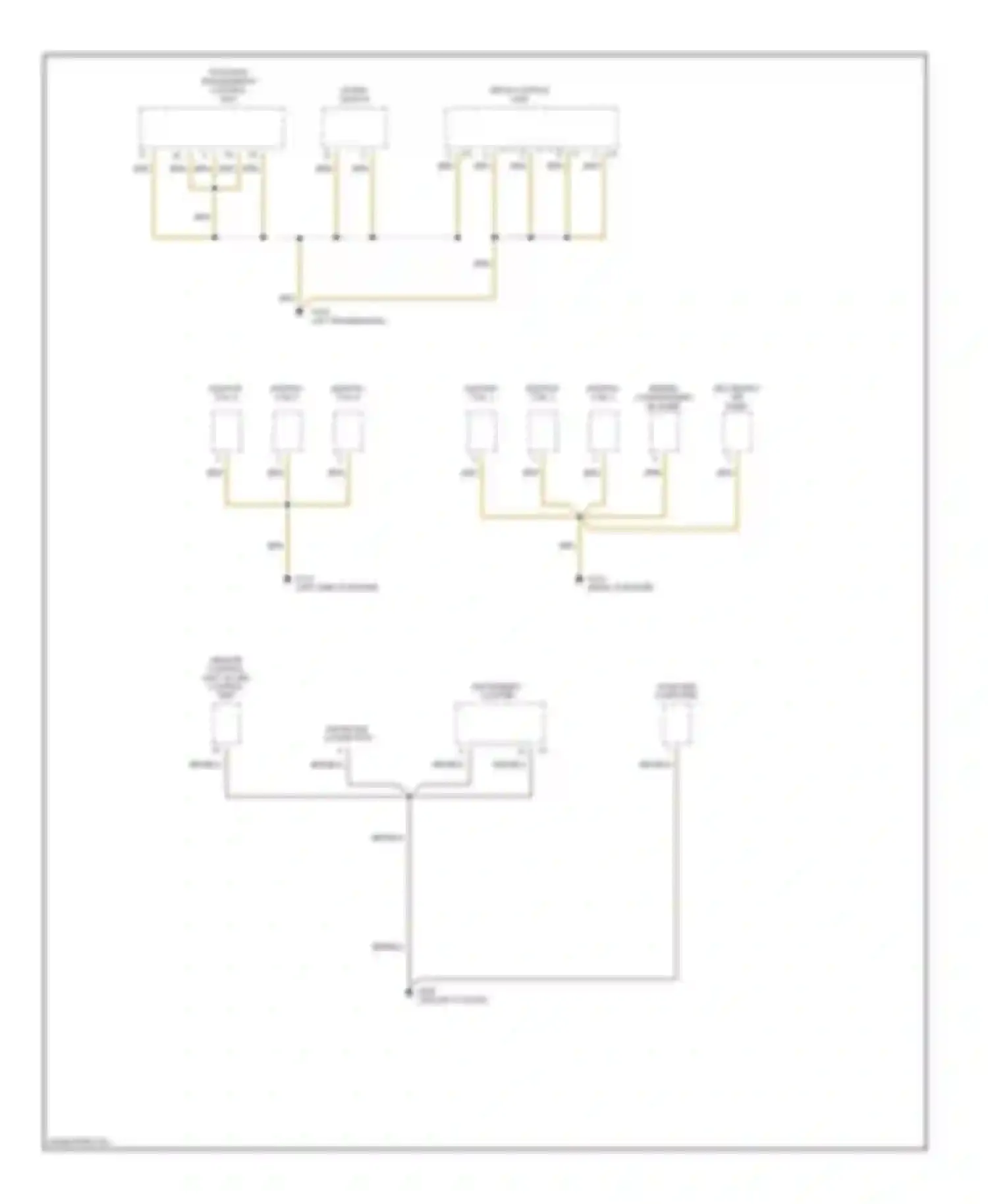 Boxster Porsche 986 (1996-2002): Ground distribution circuit (3 of 3)