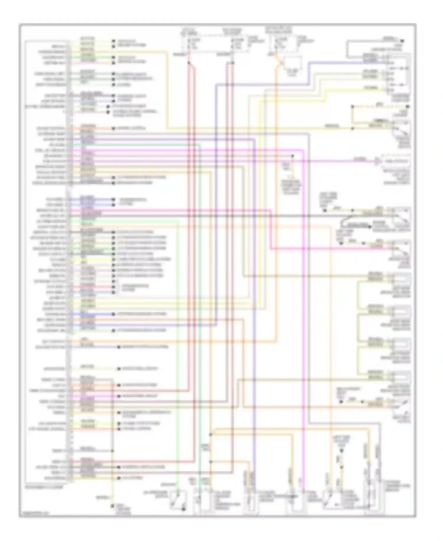 Wiring diagram active bodyworks system cruise control, sound systems for Porsche Boxster 986 (1996-2002) (1 of 1)