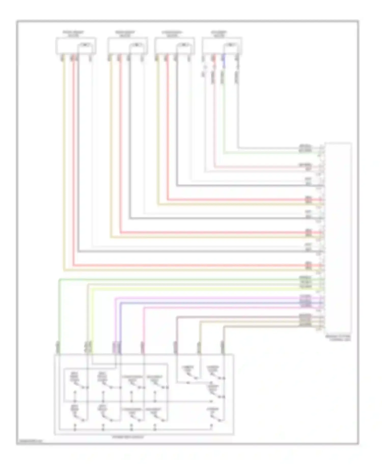 Wiring diagram backrest fwd for Porsche Boxster 986 (1996-2002) (1 of 1)