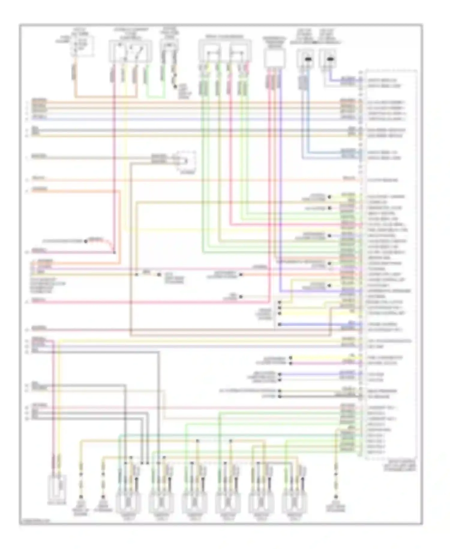 Wiring diagram blk/org for Porsche Boxster 986 (1996-2002) (8 of 12)
