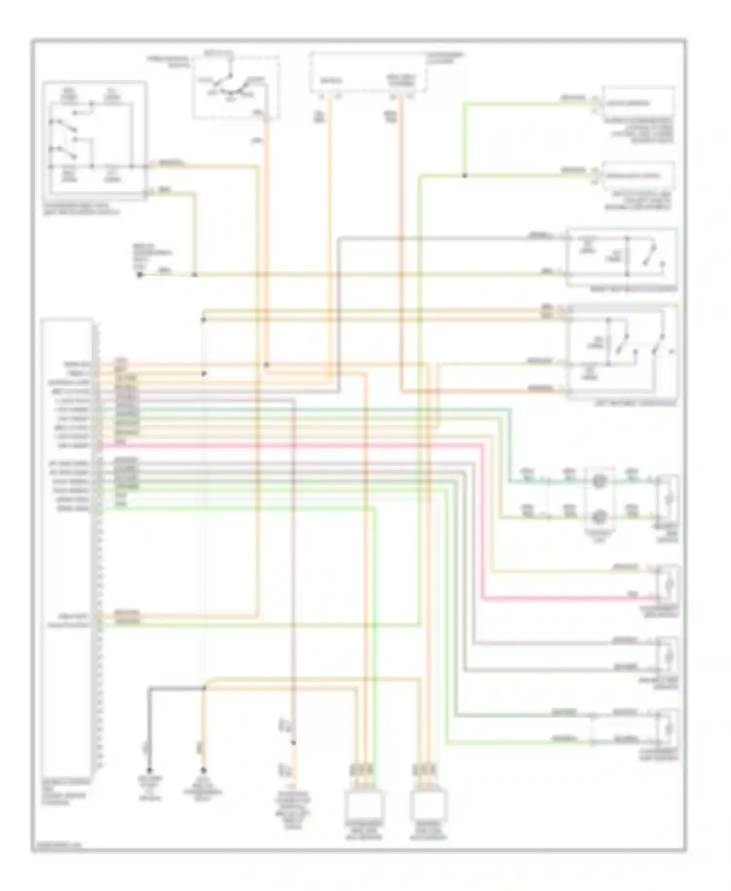 Wiring diagram child seat crash output for Porsche Boxster 986 (1996-2002) (1 of 1)
