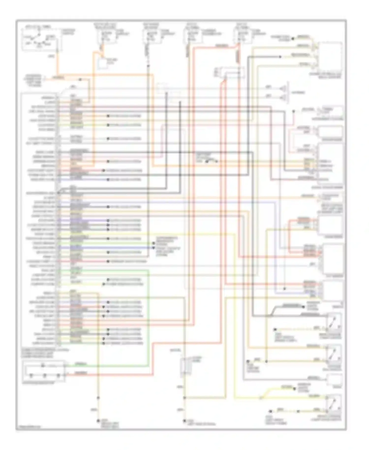 Wiring diagram fuse support fuse for Porsche Boxster 986 (1996-2002) (1 of 12)
