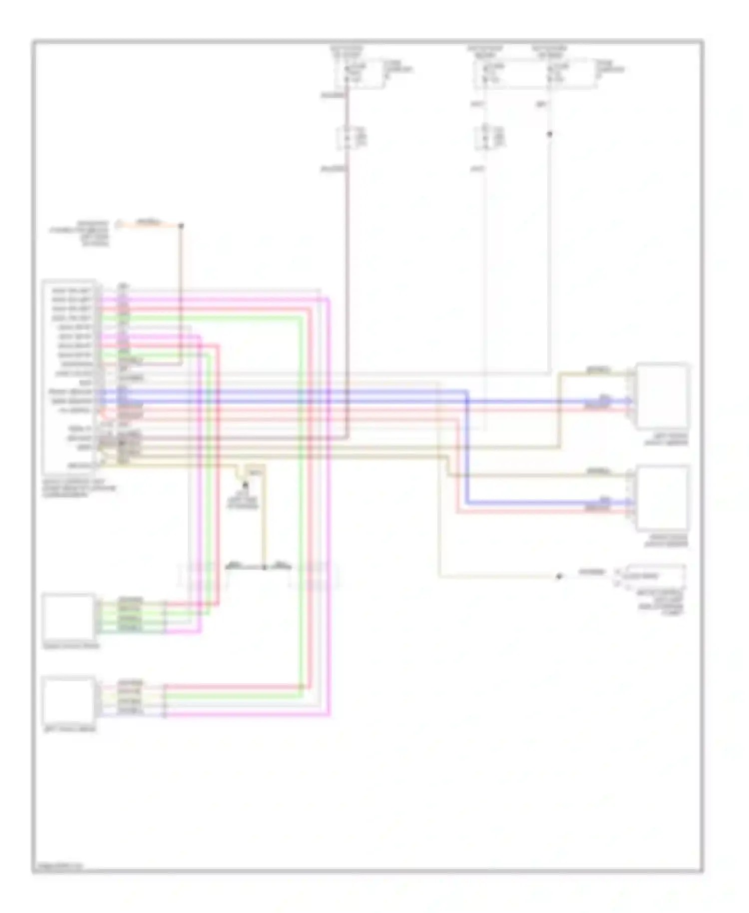 Wiring diagram fuse support for Porsche Boxster 986 (1996-2002) (10 of 19)